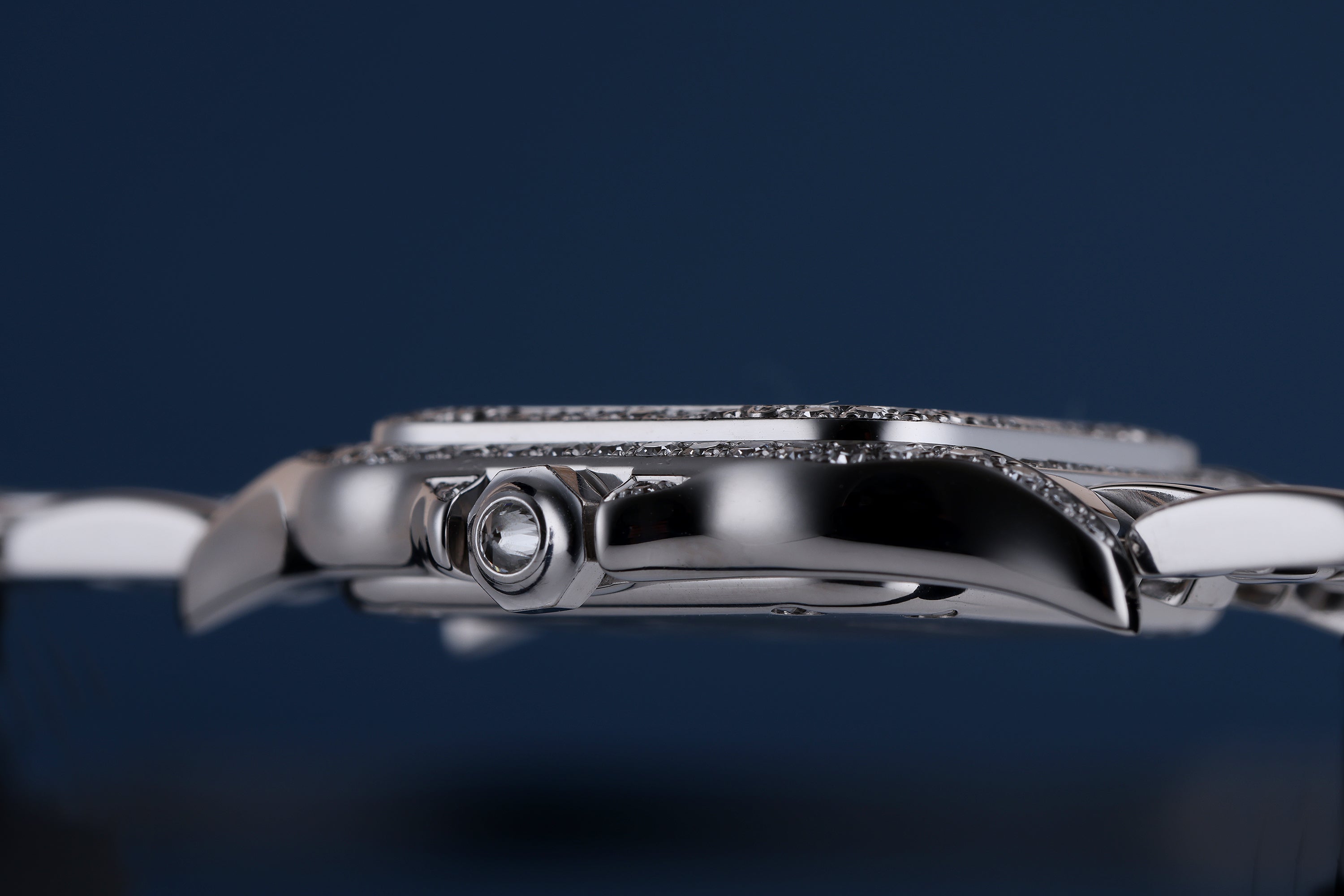 Cartier Panthere | REF. 1660 | Ice Blue Dial | Diamond Bezel, Case & Shoulders | 18k White Gold