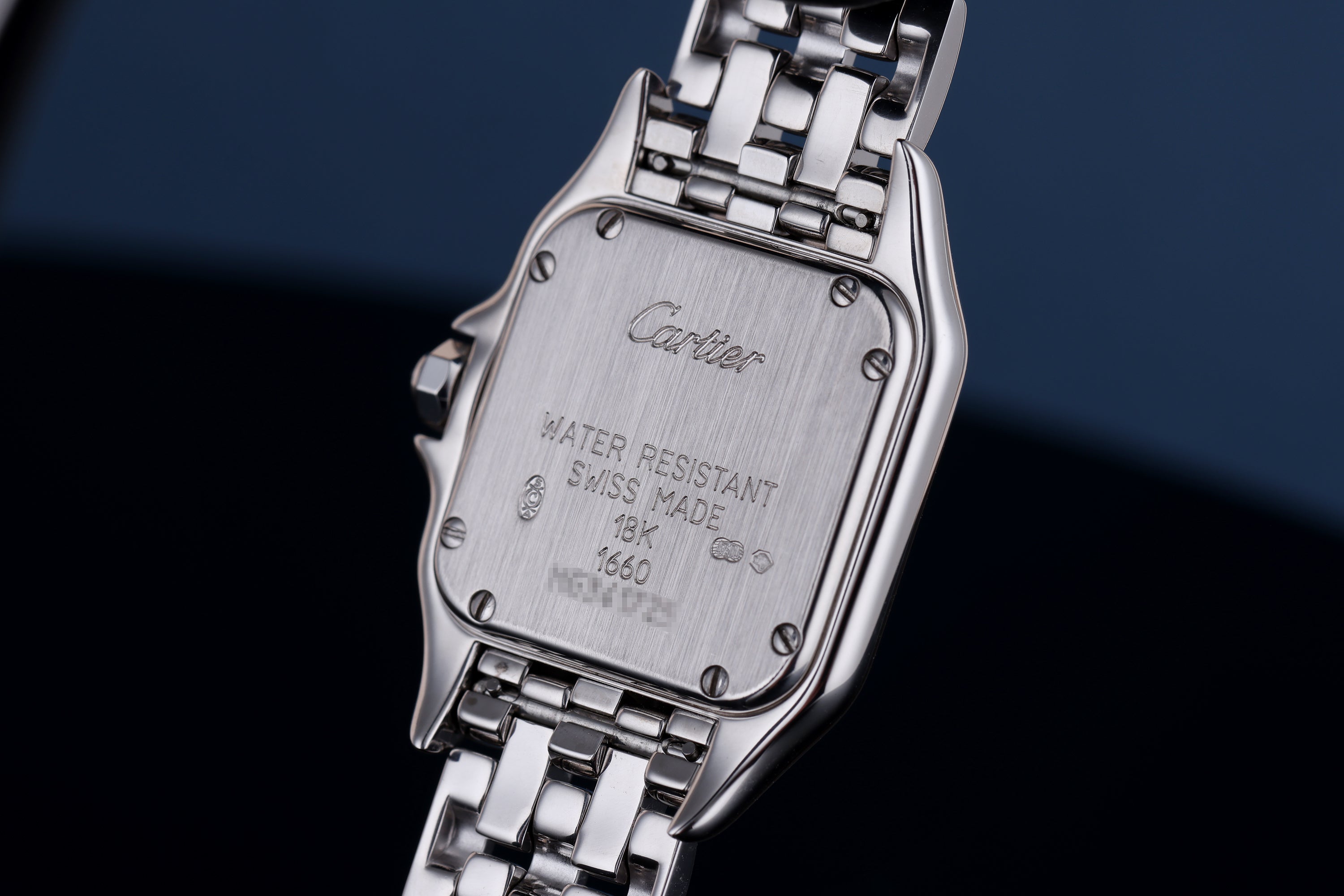 Cartier Panthere | REF. 1660 | Ice Blue Dial | Diamond Bezel, Case & Shoulders | 18k White Gold