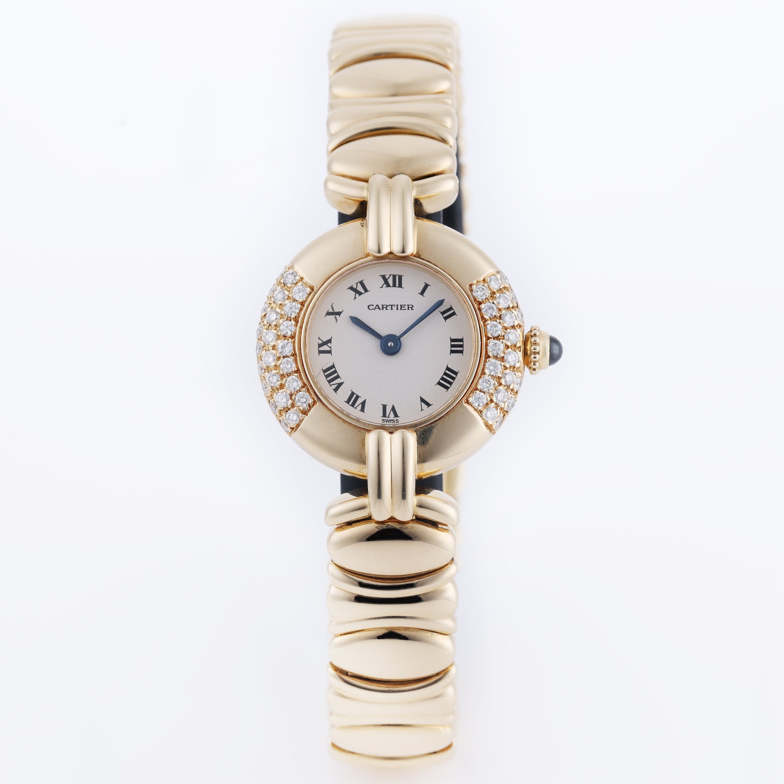Cartier Colisee | Ladies Wristwatch | 18k Yellow Gold | REF. 8057 | Triple Row Diamond Bezel