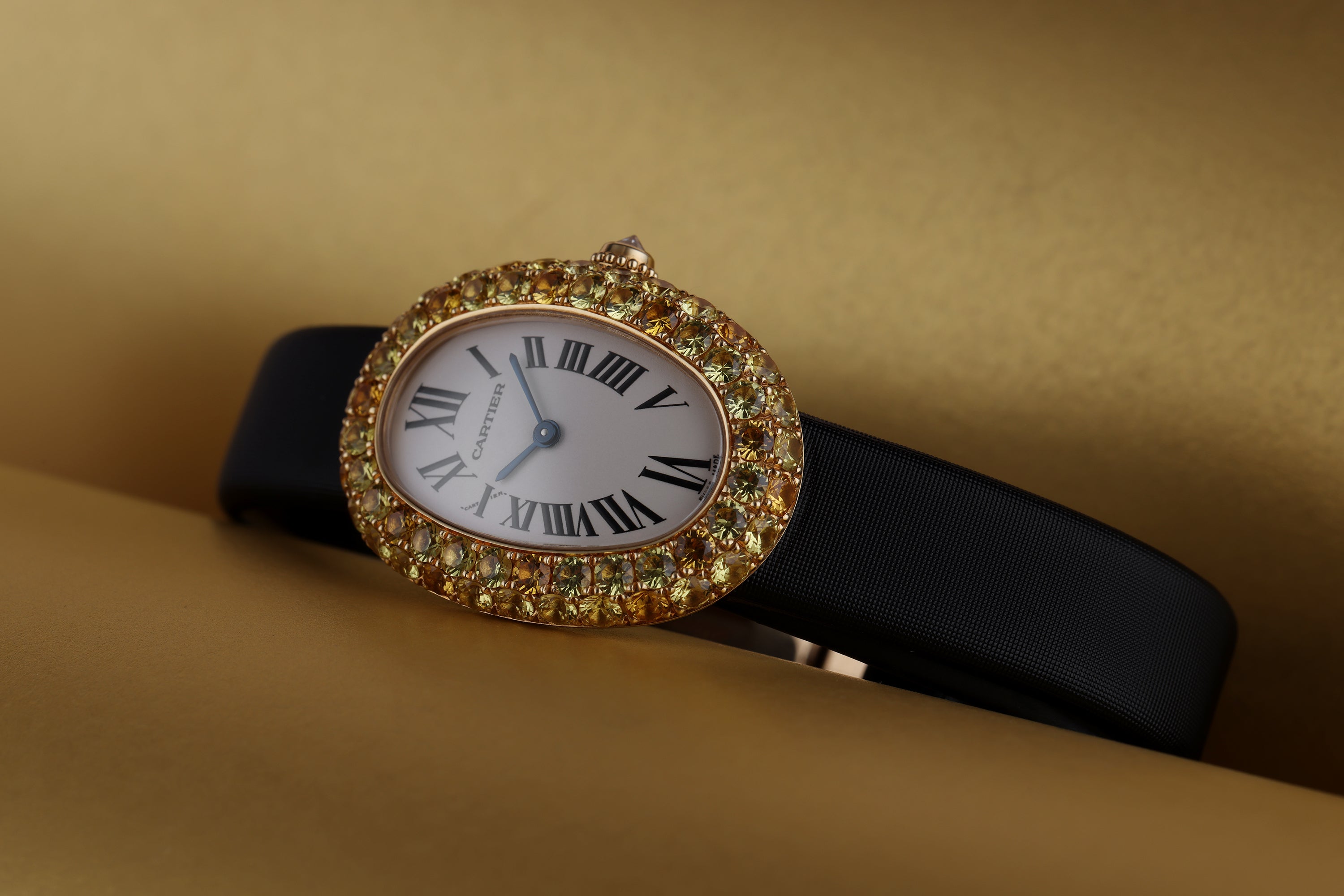 Rare Cartier Baignoire | REF. 1954 | Yellow Sapphires | 18k Yellow Gold | 2003