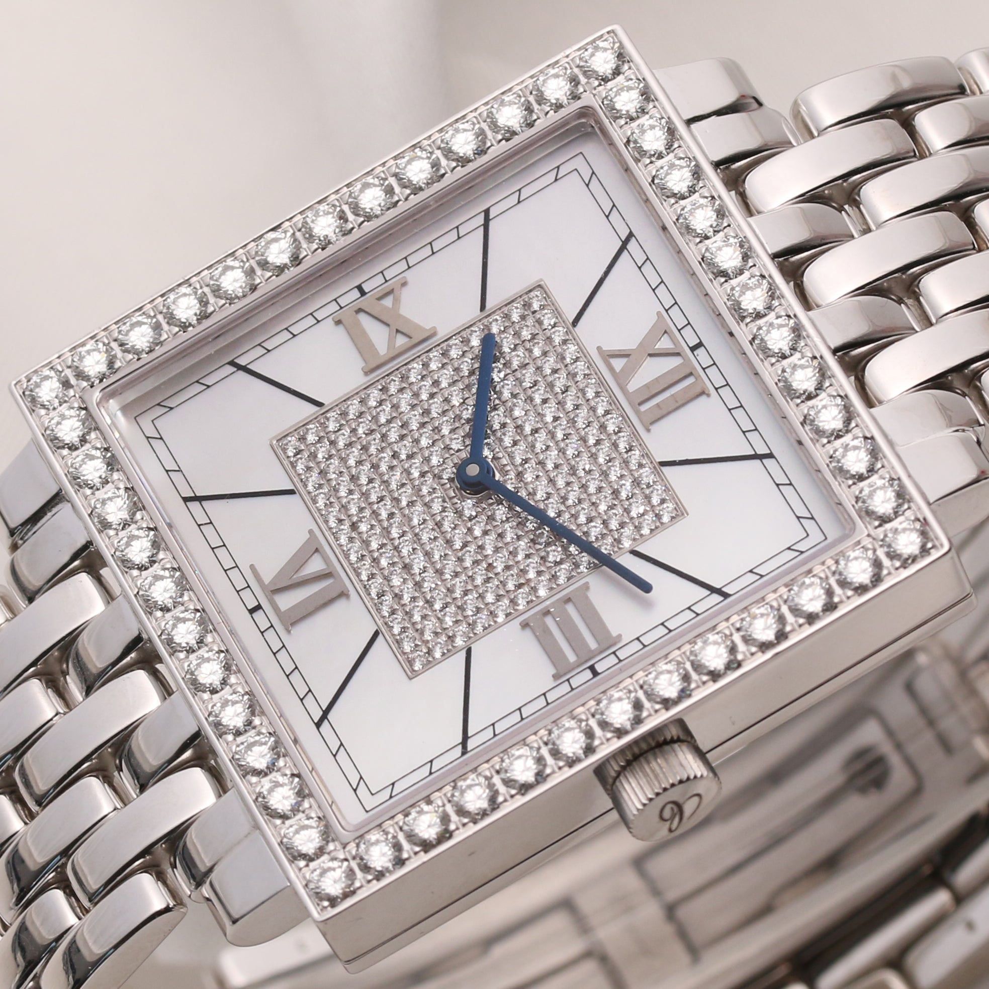 Chopard 14-3540-8-20 Mother Of Pearl Diamond 18K White Gold Second Hand Watch Collectors 4