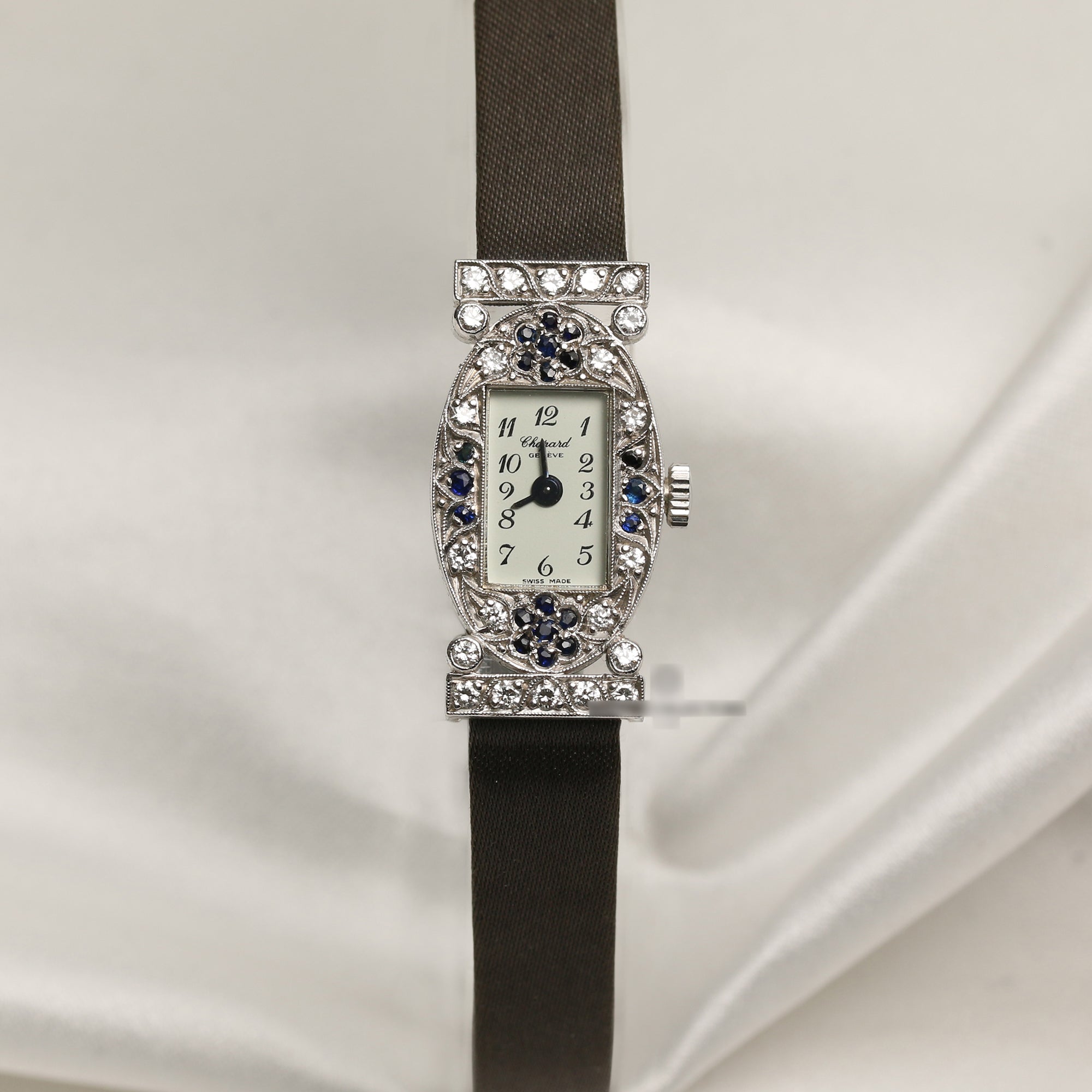 Chopard-18K-White-Gold-Diamond-Sapphire-Second-Hand-Watch-Collectors-1