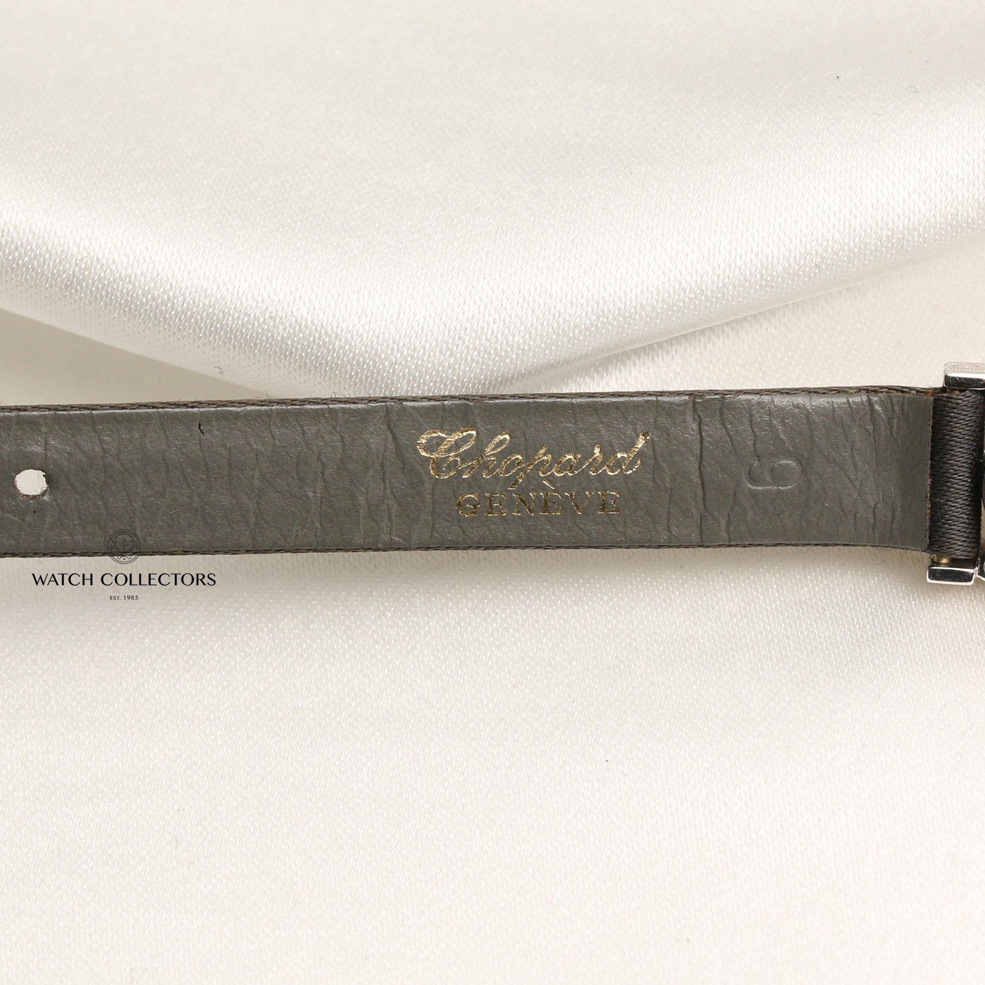 Chopard 18K White Gold Diamond & Sapphire Second Hand Watch Collectors 6