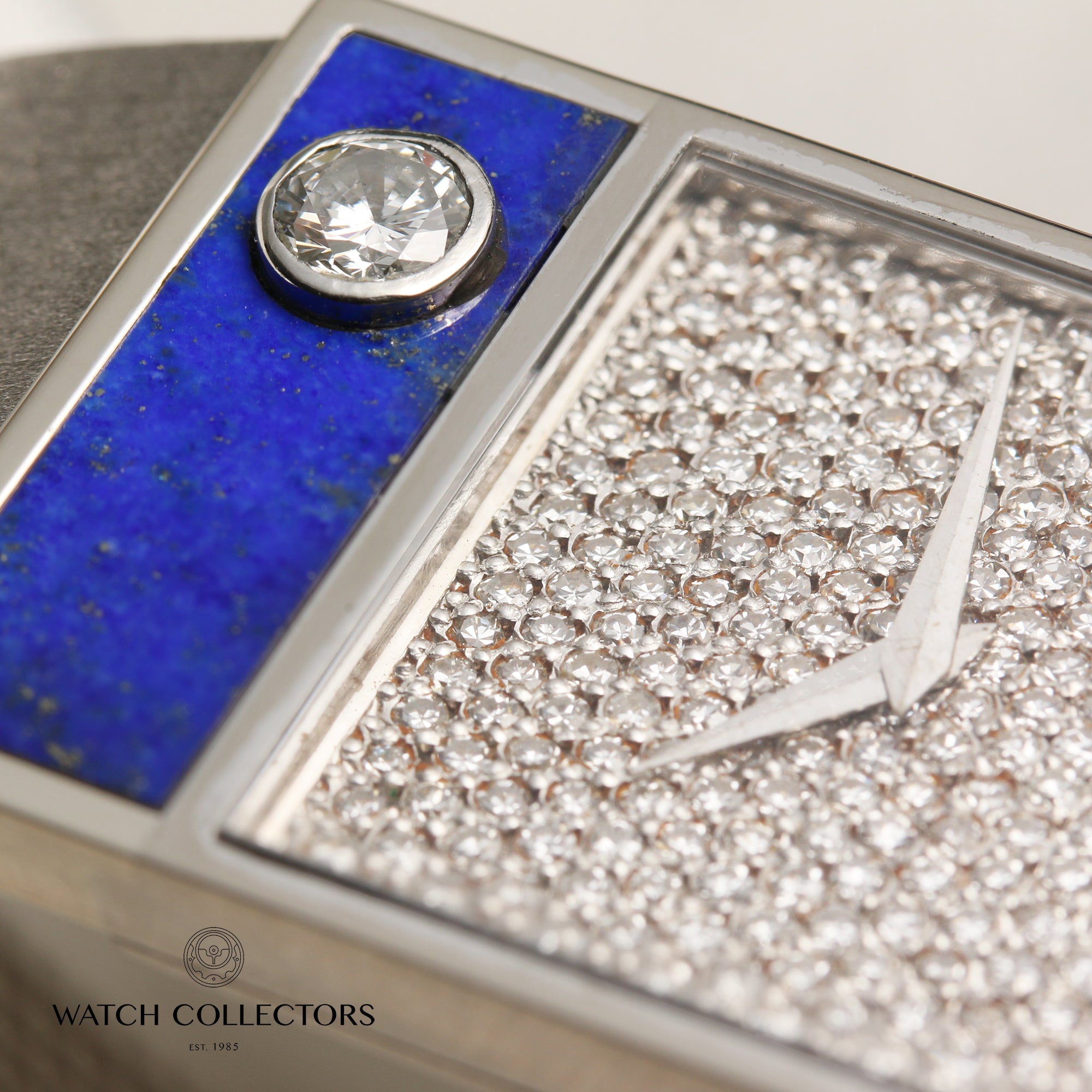 Chopard 18K White Gold Lapiz Pave Diamond Second Hand Watch Collectors 5