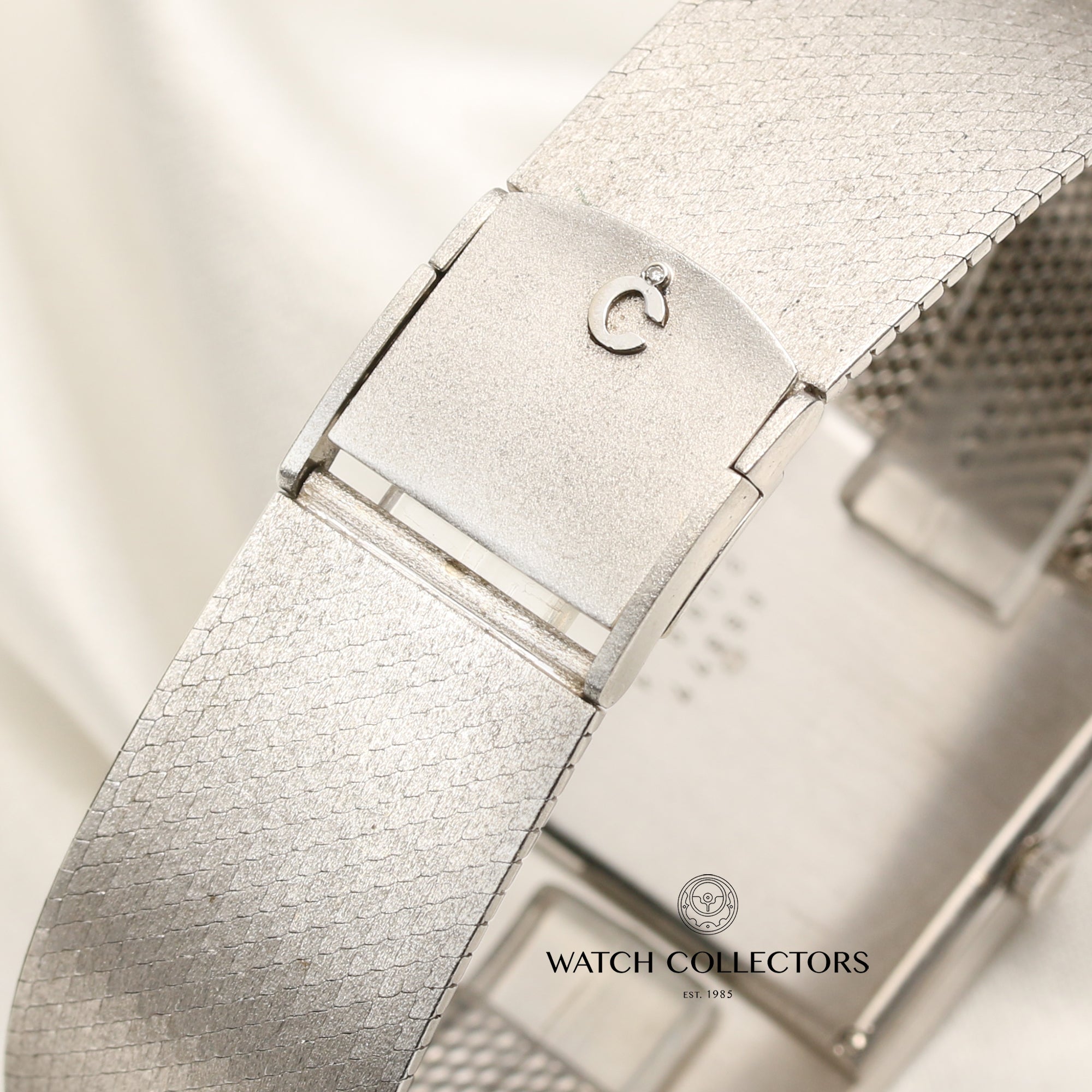 Chopard 18K White Gold Lapiz Pave Diamond Second Hand Watch Collectors 8