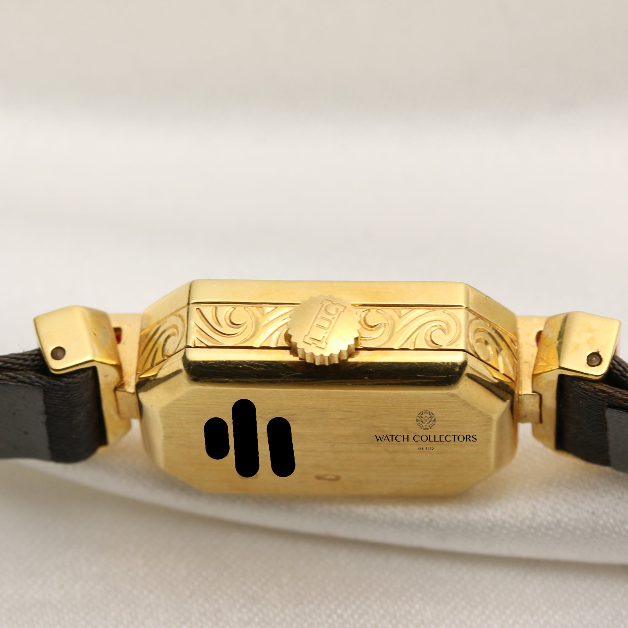 Chopard 18K Yellow Gold Diamond & Ruby 2 Second Hand Watch Collectors 4