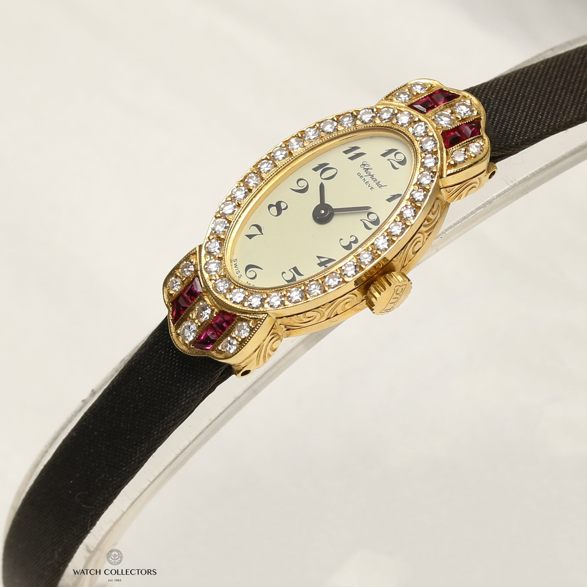 Chopard 18K Yellow Gold Diamond & Ruby Second Hand Watch Collectors 2