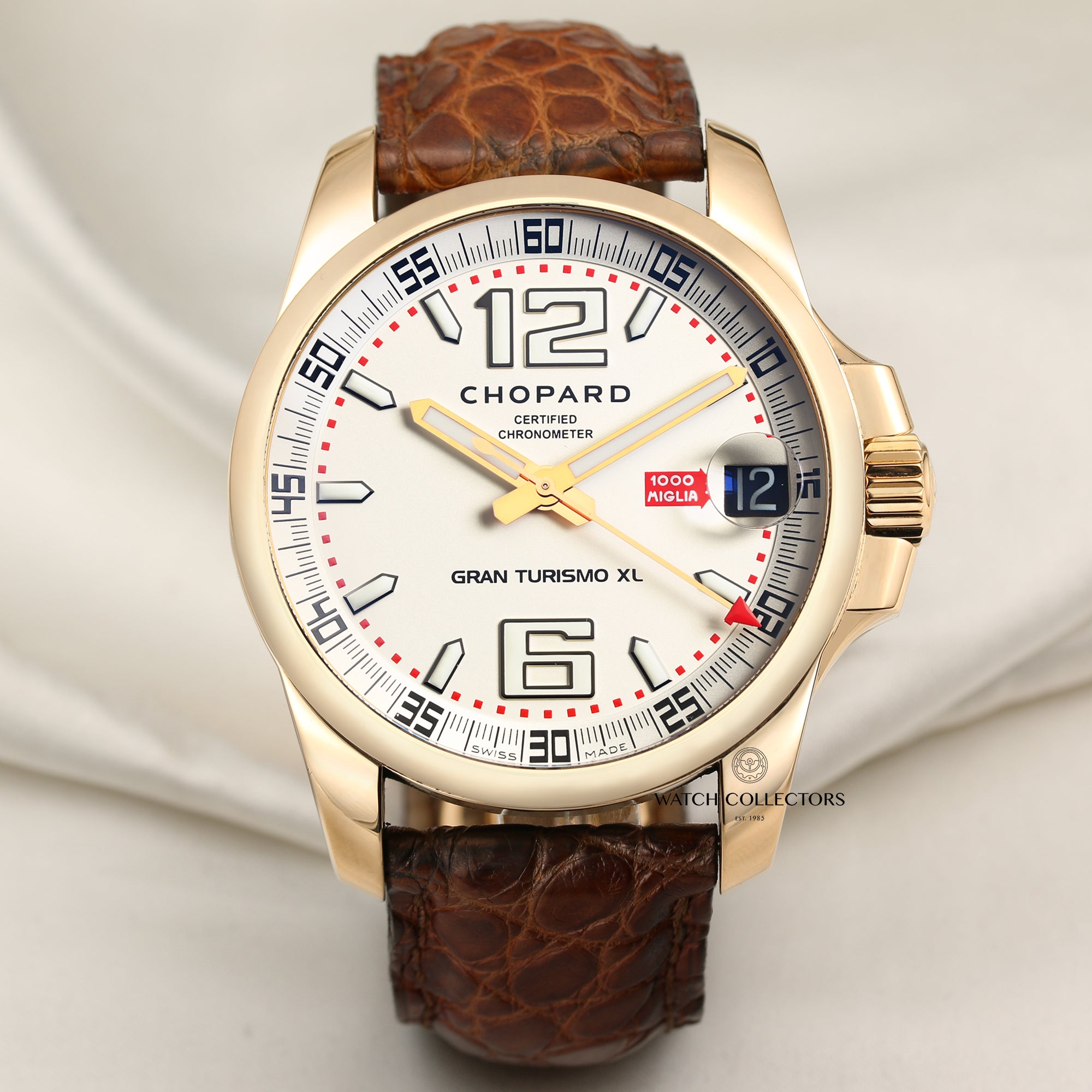 Chopard Mille Miglia Gran Turismo XL 18K Rose Gold Second Hand Watch Collectors 1