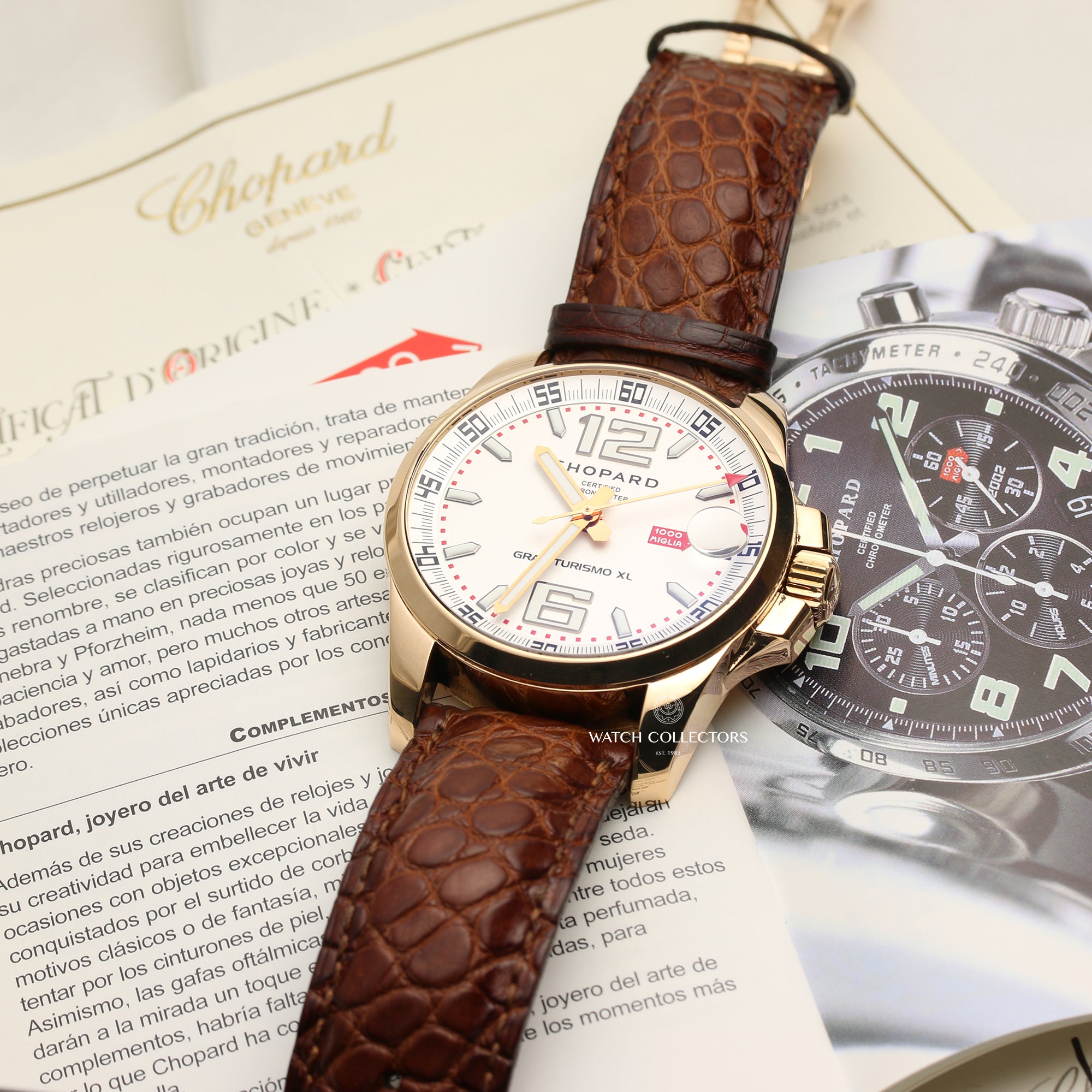 Chopard Mille Miglia Gran Turismo XL 18K Rose Gold Second Hand Watch Collectors 10