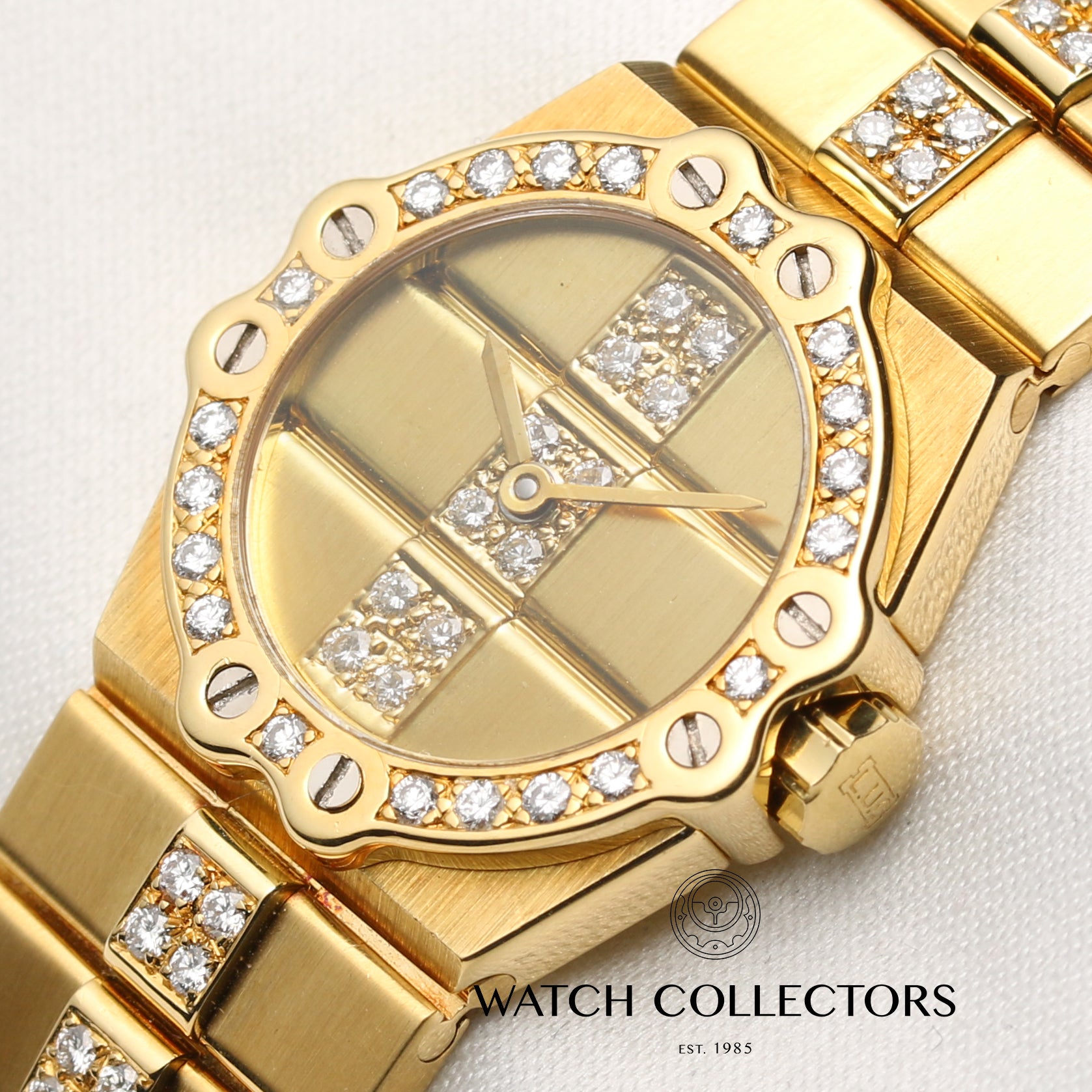 Chopard St Moritz Diamond 18K Yellow Gold Second Hand Watch Collectors 4
