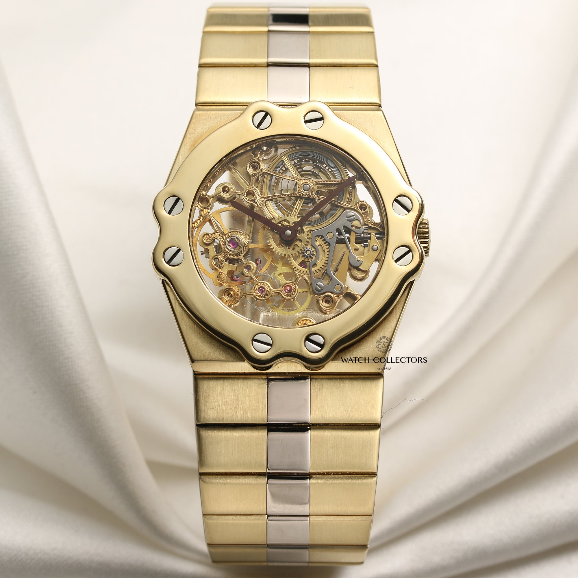 Chopard St Moritz Skeleton 18K Yellow White Gold