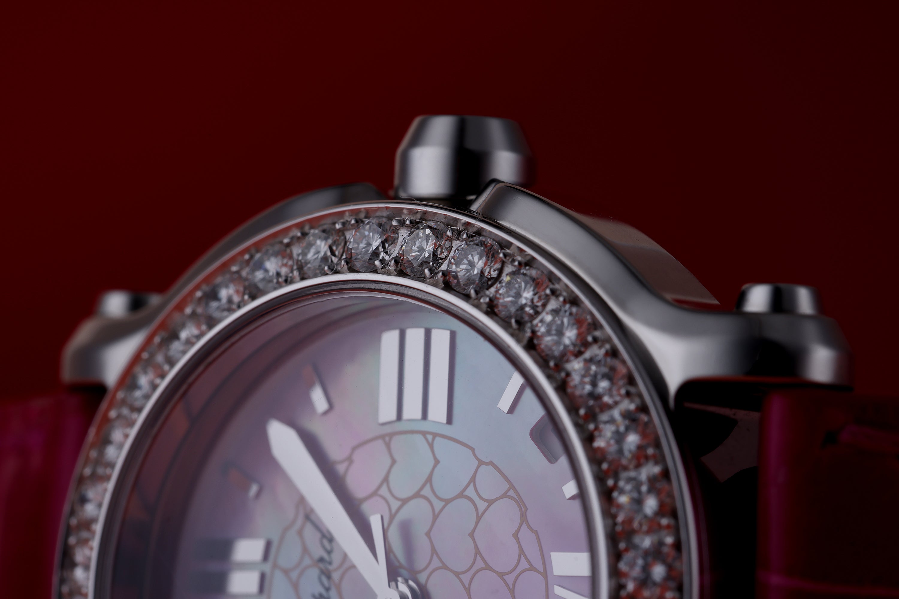 Chopard Happy Sport | REF. 8475 | Limited Edition - 500 pieces | Stainless Steel | Diamond Bezel, Diamond & Ruby Floating Hearts