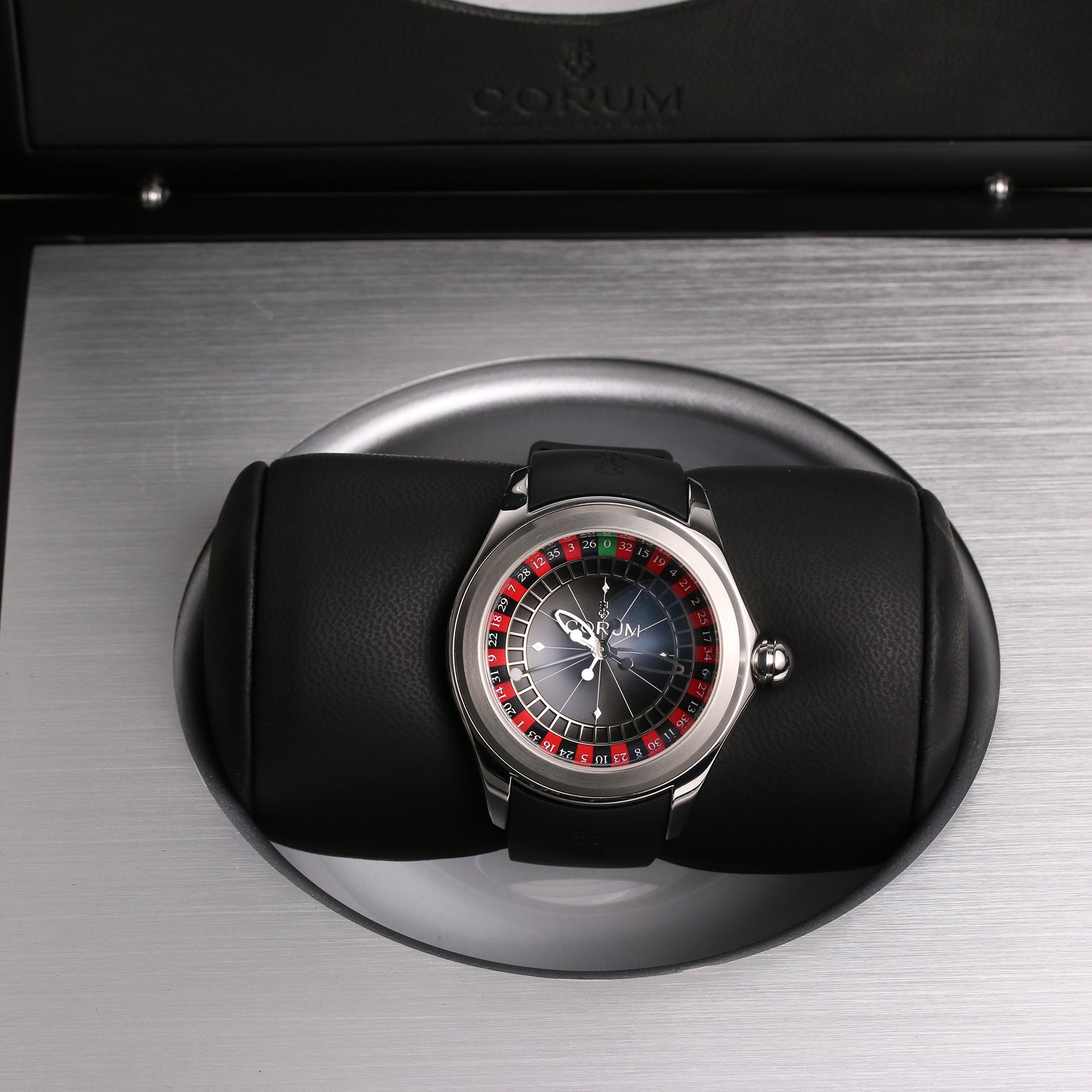 Corum 082.310.20 0371 CA01 Roulette Stainless Steel Second hand Watch Collectors 8