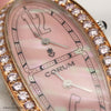 Corum Lady Millenium 2000 18K Yellow & White Gold Pink MOP Dial Diamond Bezel Second Hand Watch Collectors 5