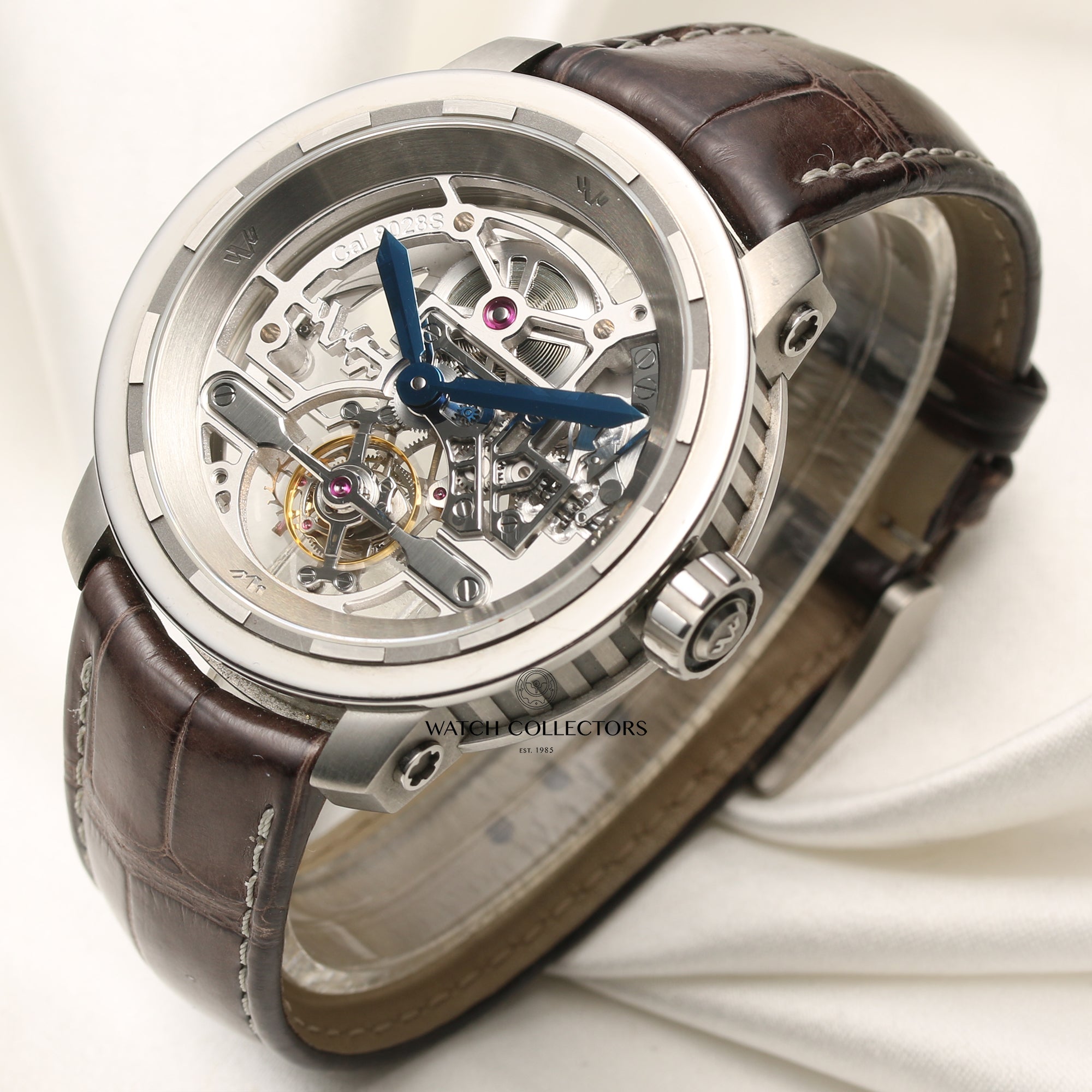 Dewitt Titatinium Skeleton Tourbillon Second Hand Watch Collectors 3