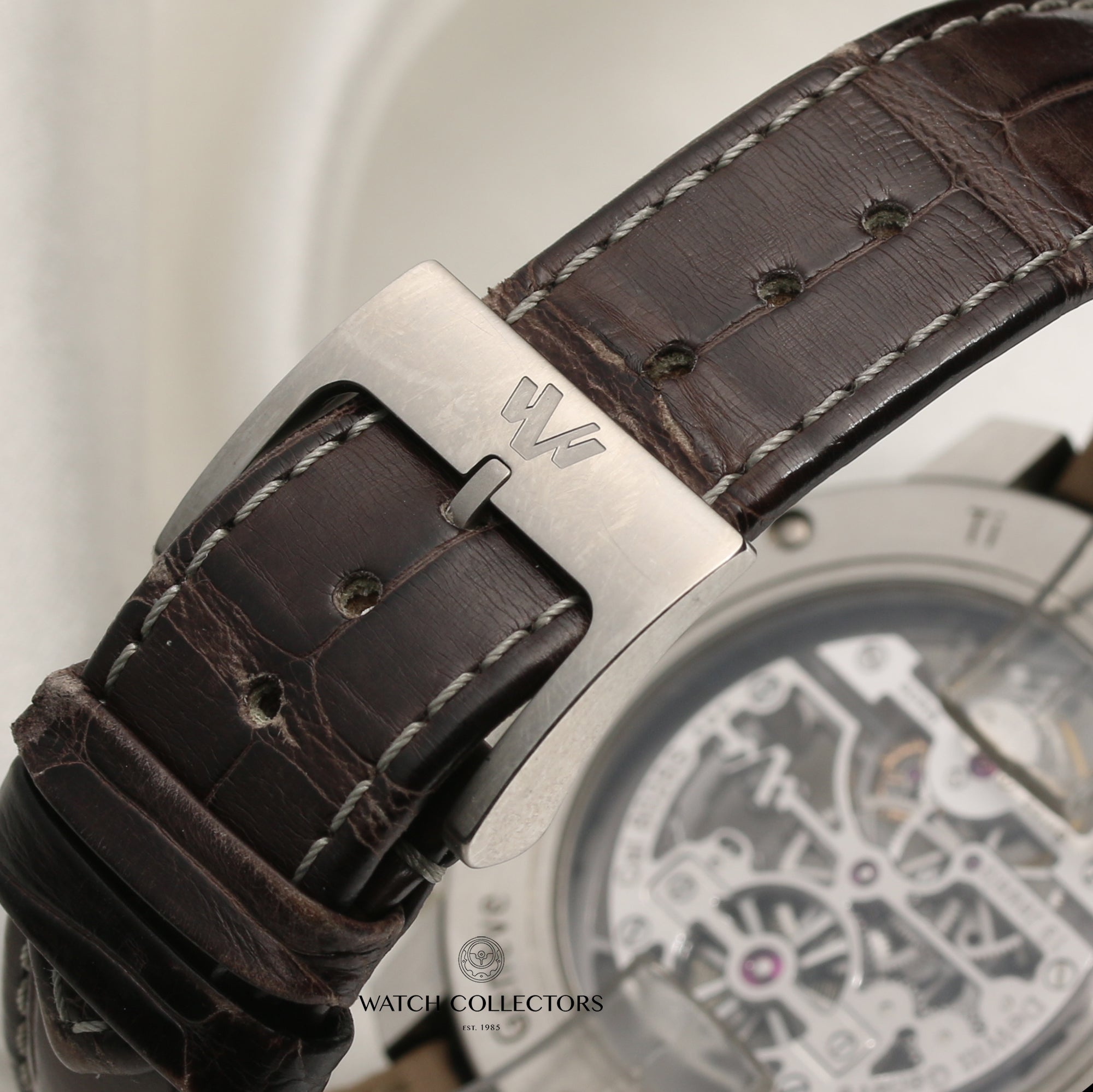 Dewitt Titatinium Skeleton Tourbillon Second Hand Watch Collectors 8