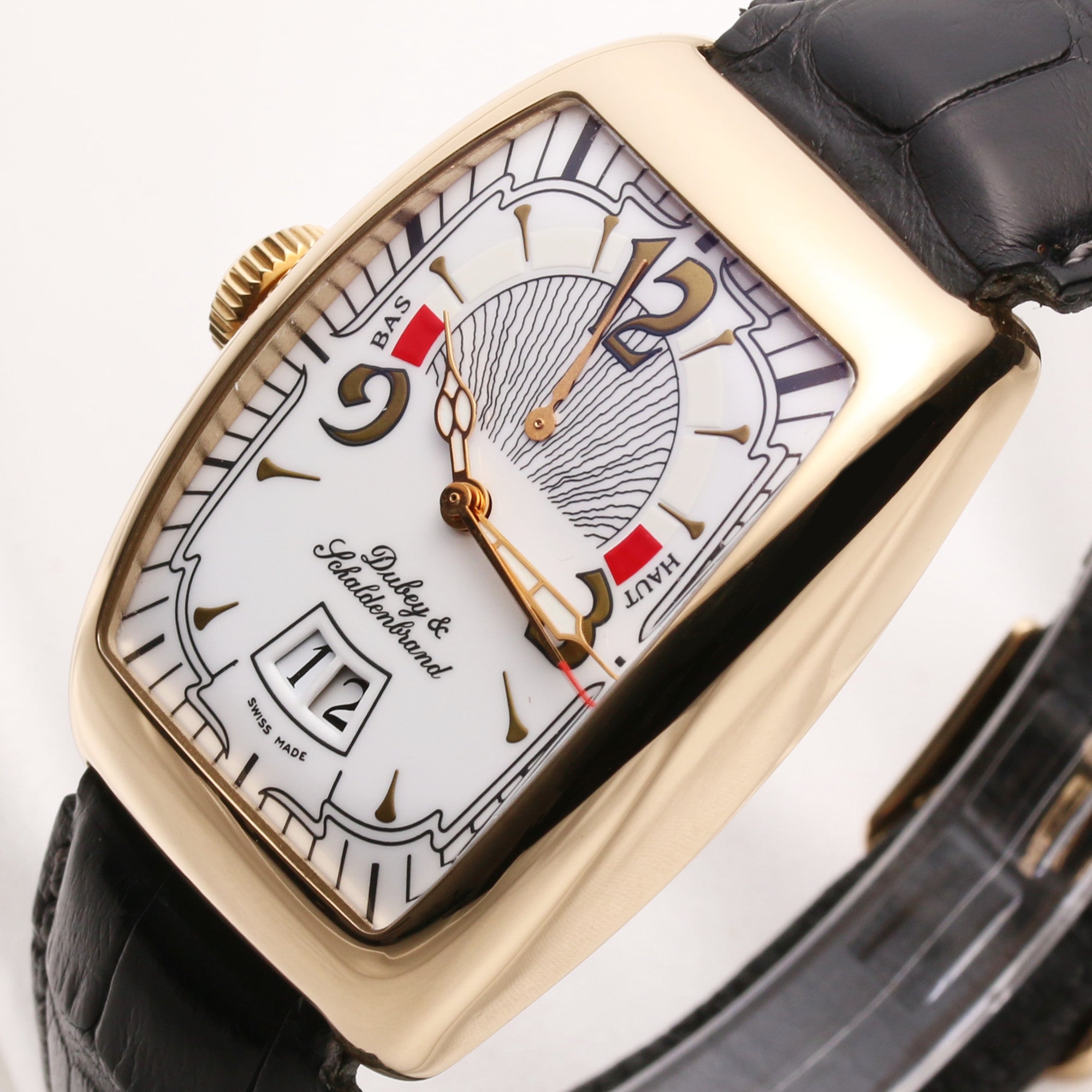 Dubey & Schaldenbrand Aerodyn Vintage Caprice 18k Yellow Gold Second Hand Watch Collectors 4