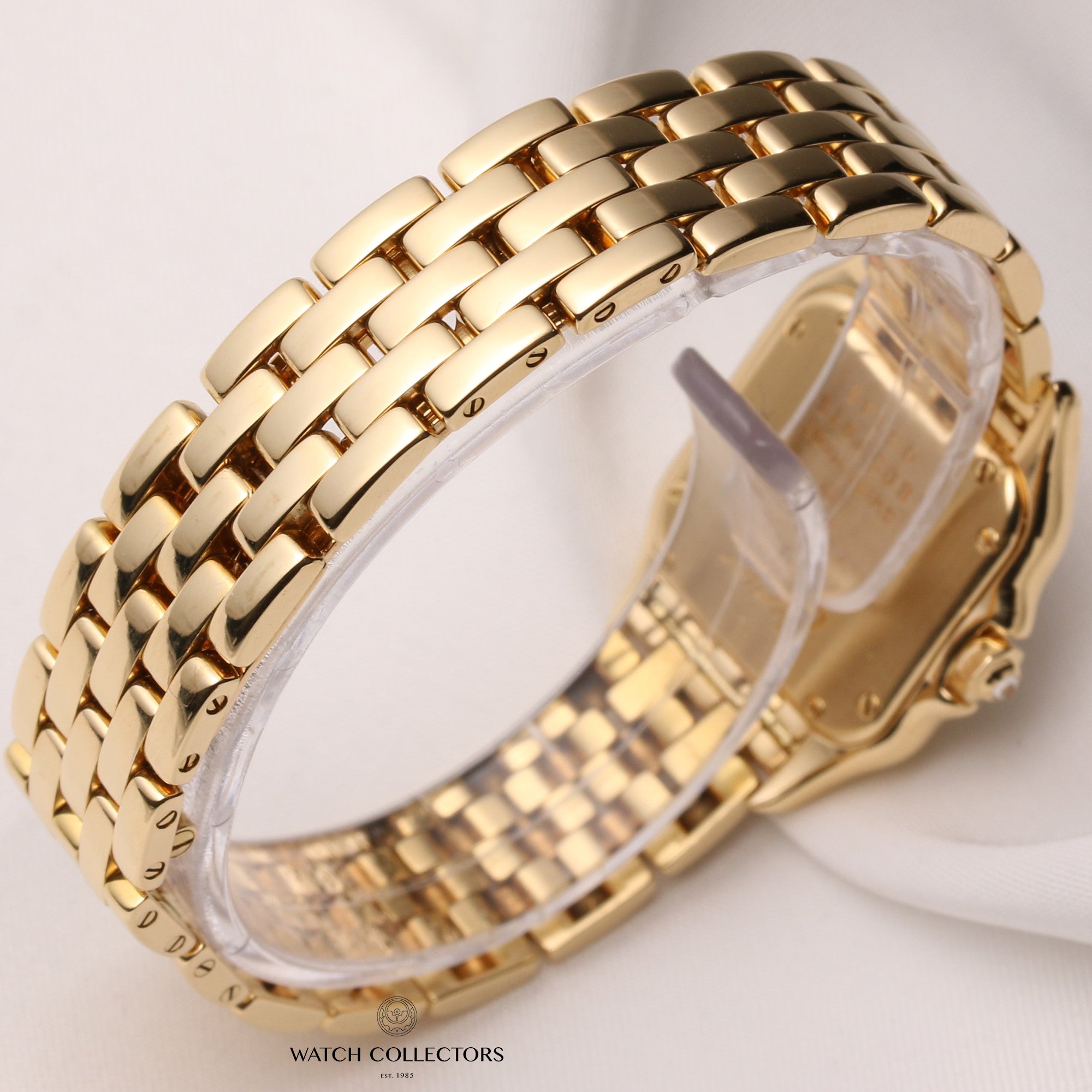 Factory-Cartier-Panthere-18K-Yellow-Gold-Diamond-Bezel-and-Bracelet-Second-Hand-Watch-Collectors-5