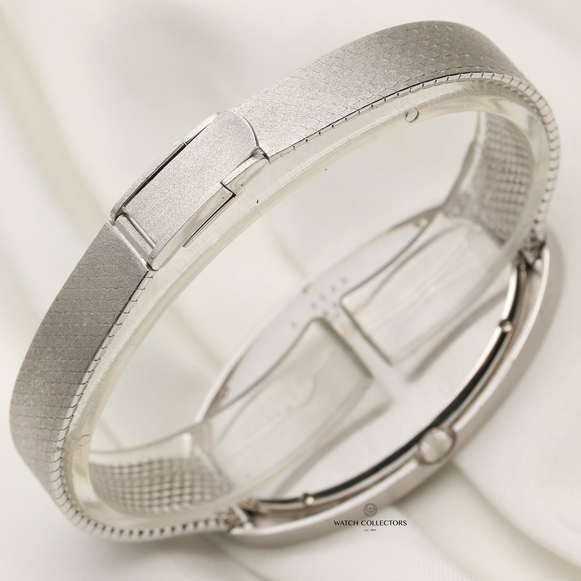 Factory Chopard 18K White Gold Pave Diamond Second Hand Watch Collectors 5