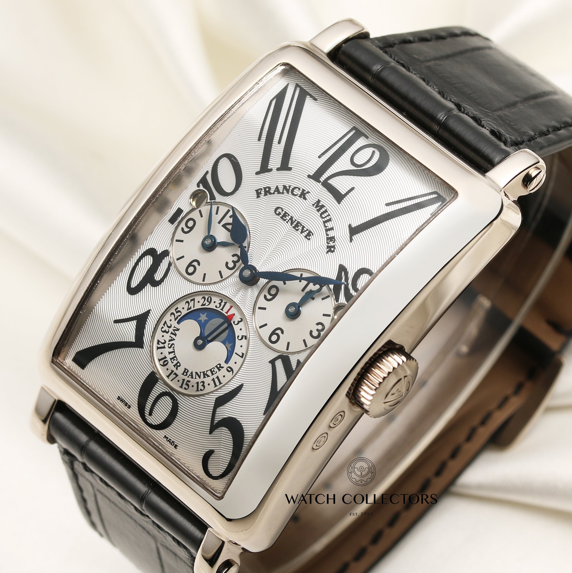 Franck Muller 18K White Gold Long Island Second Hand Watch Collectors 4