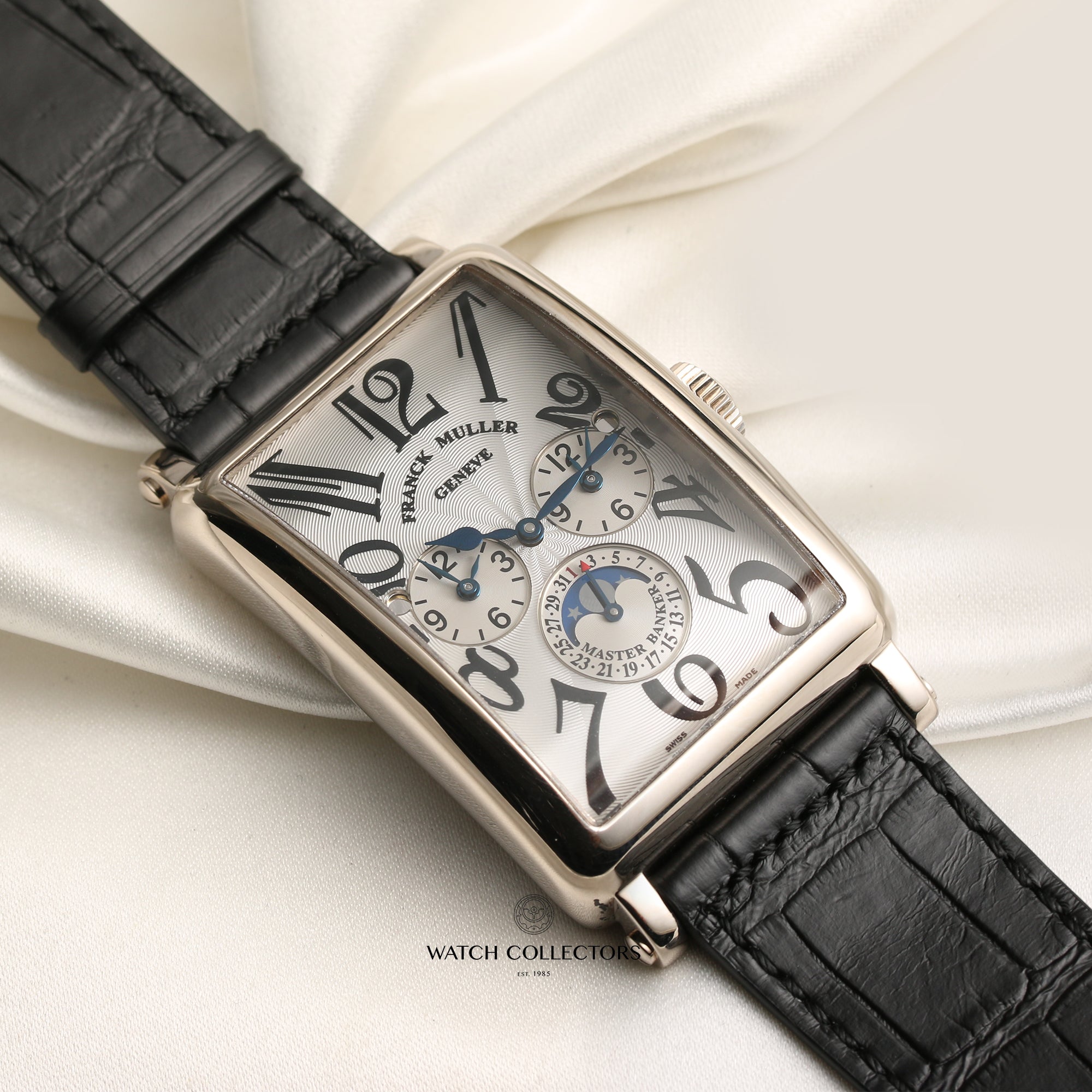 Franck Muller 18K White Gold Long Island Second Hand Watch Collectors 7