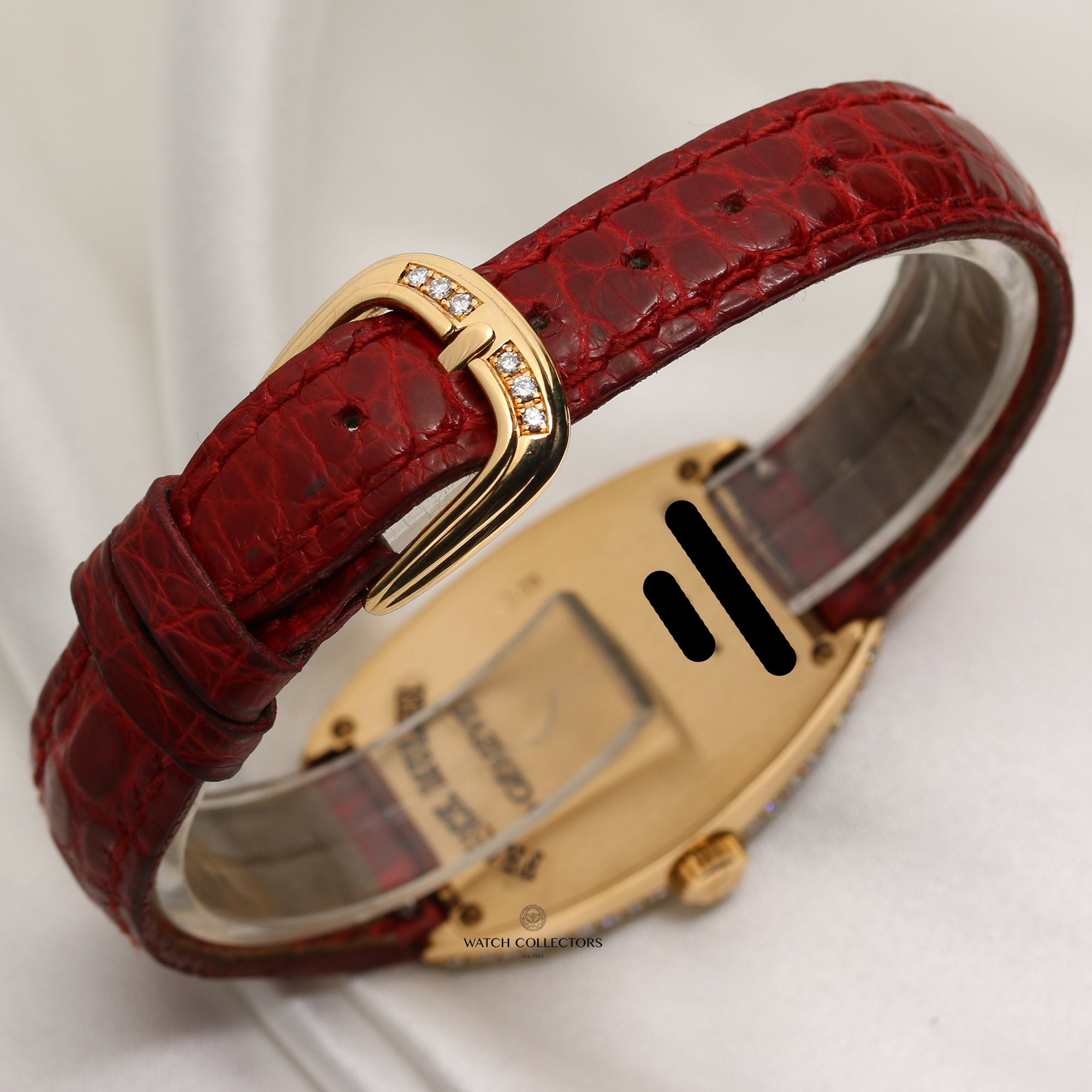 Franck Muller 18K Yellow Gold Diamond Bezel Second Hand Watch Collectors 6