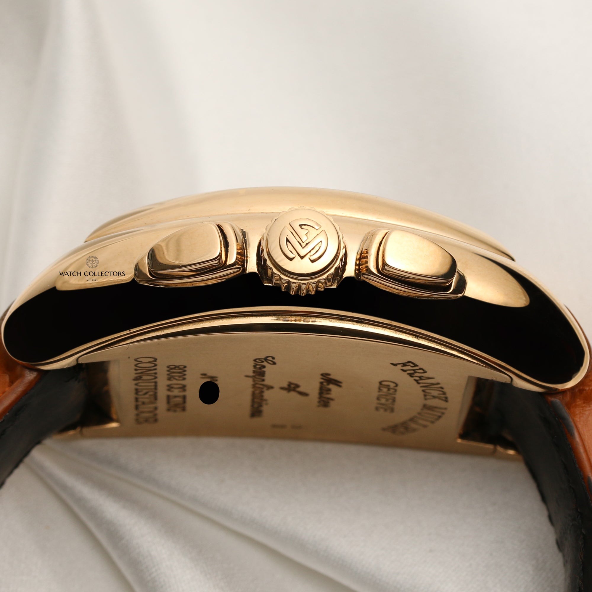 Franck Muller Chronograph 18K Yellow Gold Second Hand Watch Collectors 6