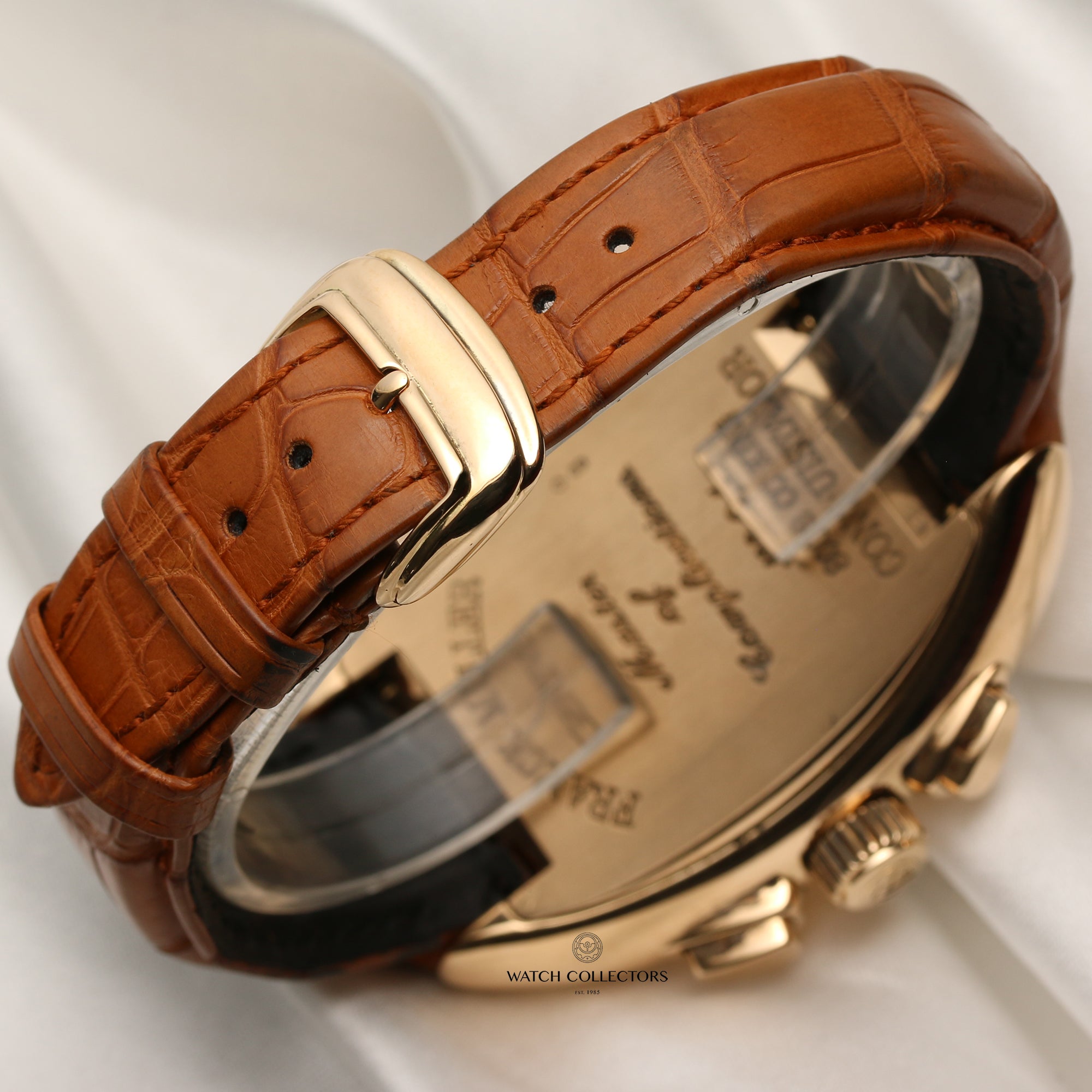 Franck Muller Chronograph 18K Yellow Gold Second Hand Watch Collectors 7