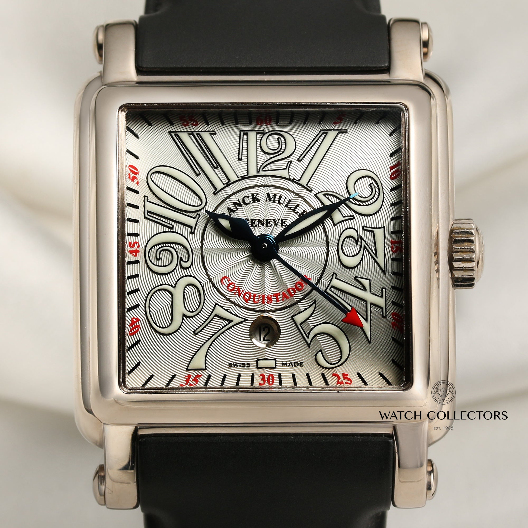 Franck Muller Conquistador 18K White Gold Second Hand Watch Collectors 2