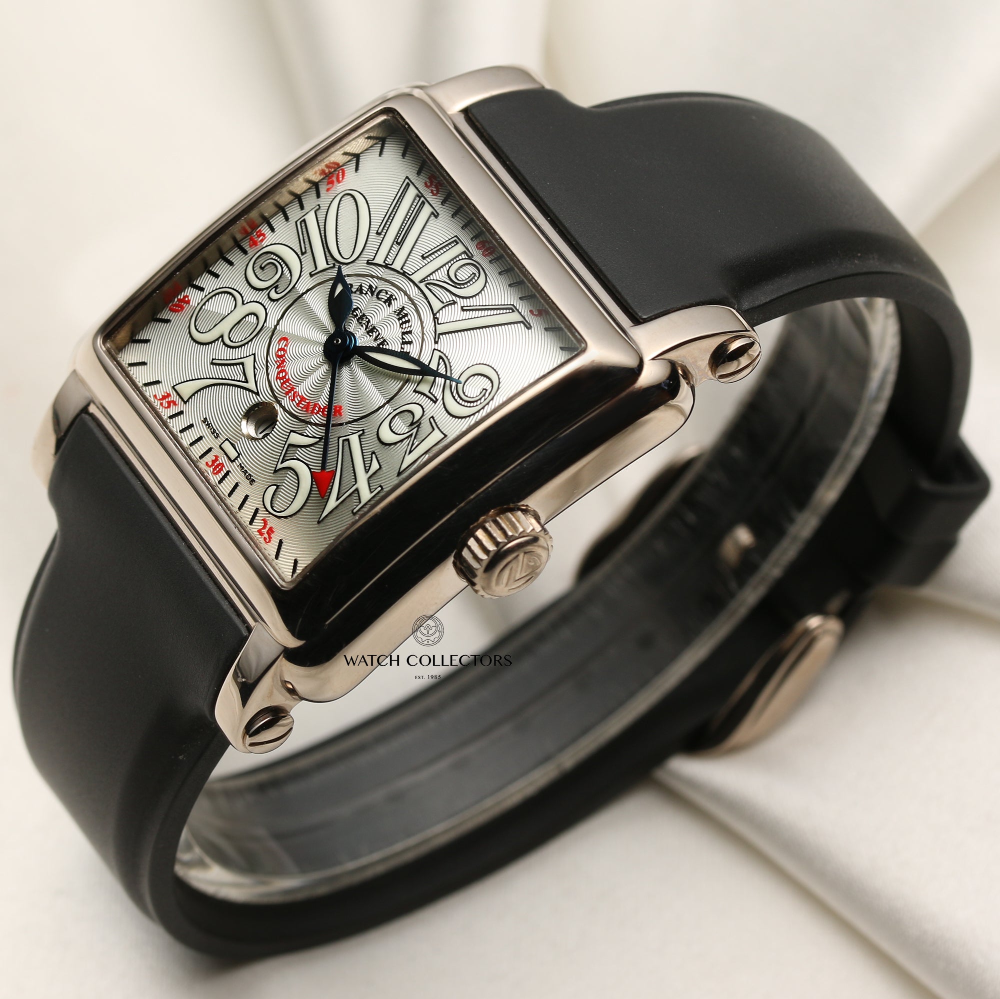 Franck Muller Conquistador 18K White Gold Second Hand Watch Collectors 3