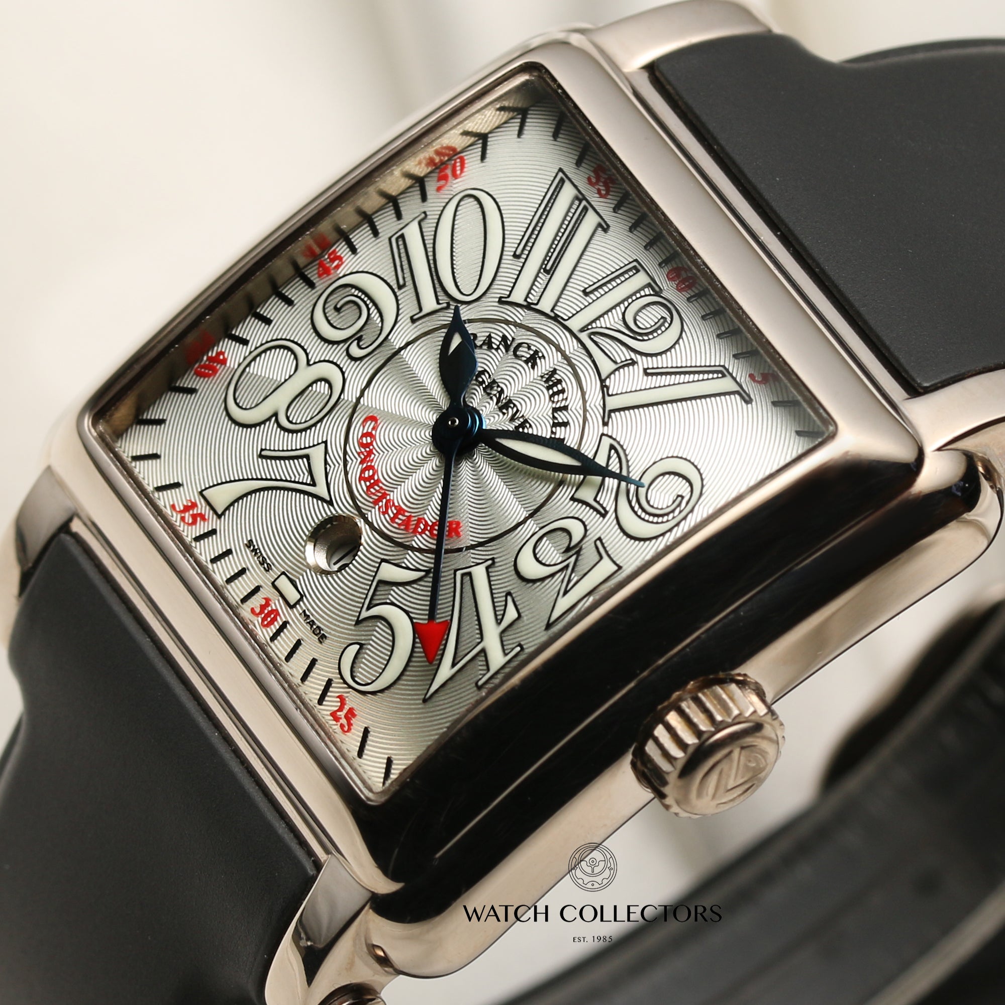 Franck Muller Conquistador 18K White Gold Second Hand Watch Collectors 4