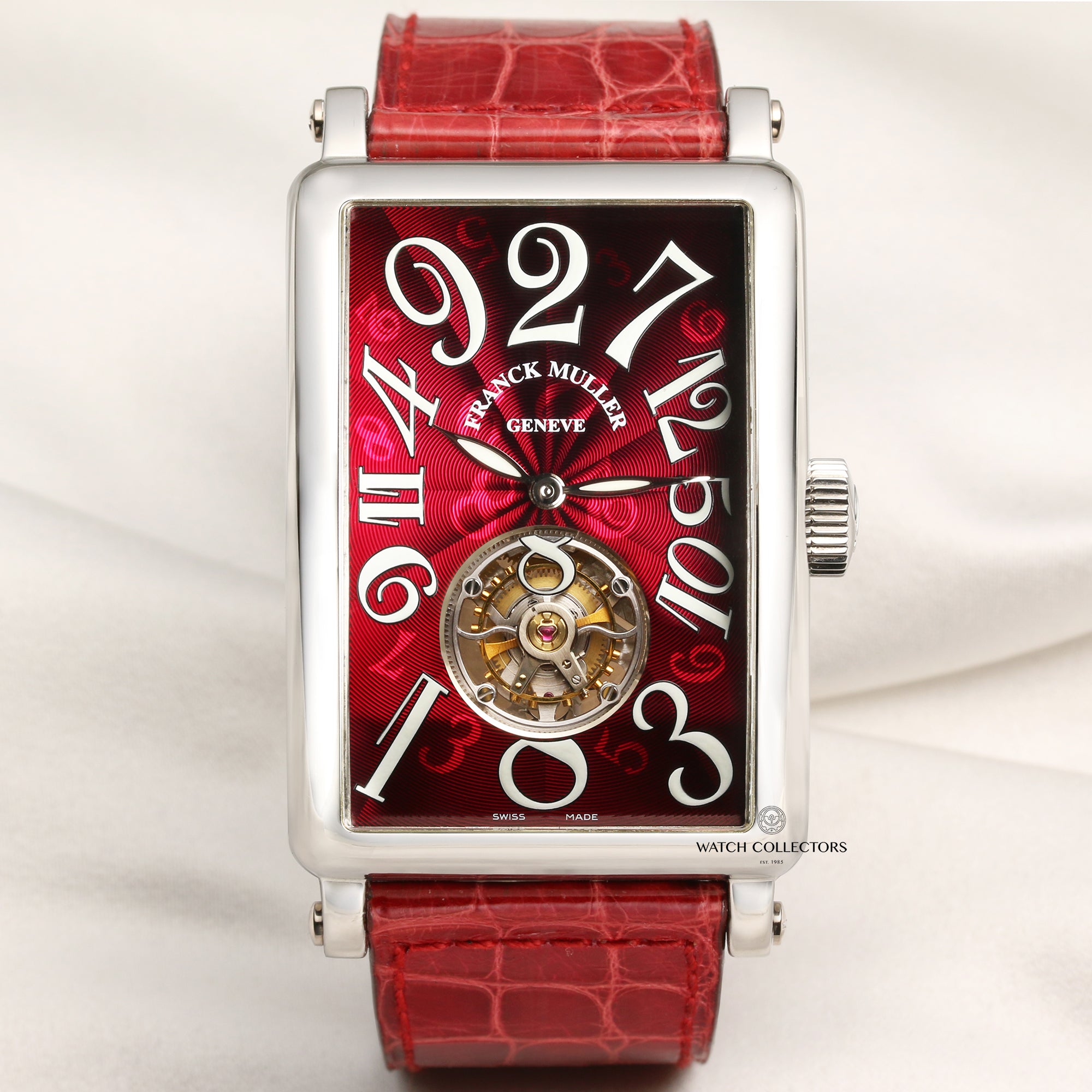 Franck Muller Crazy Hour Long Island 1300 Tourbillon Platinum Second Hand Watch Collectors 1