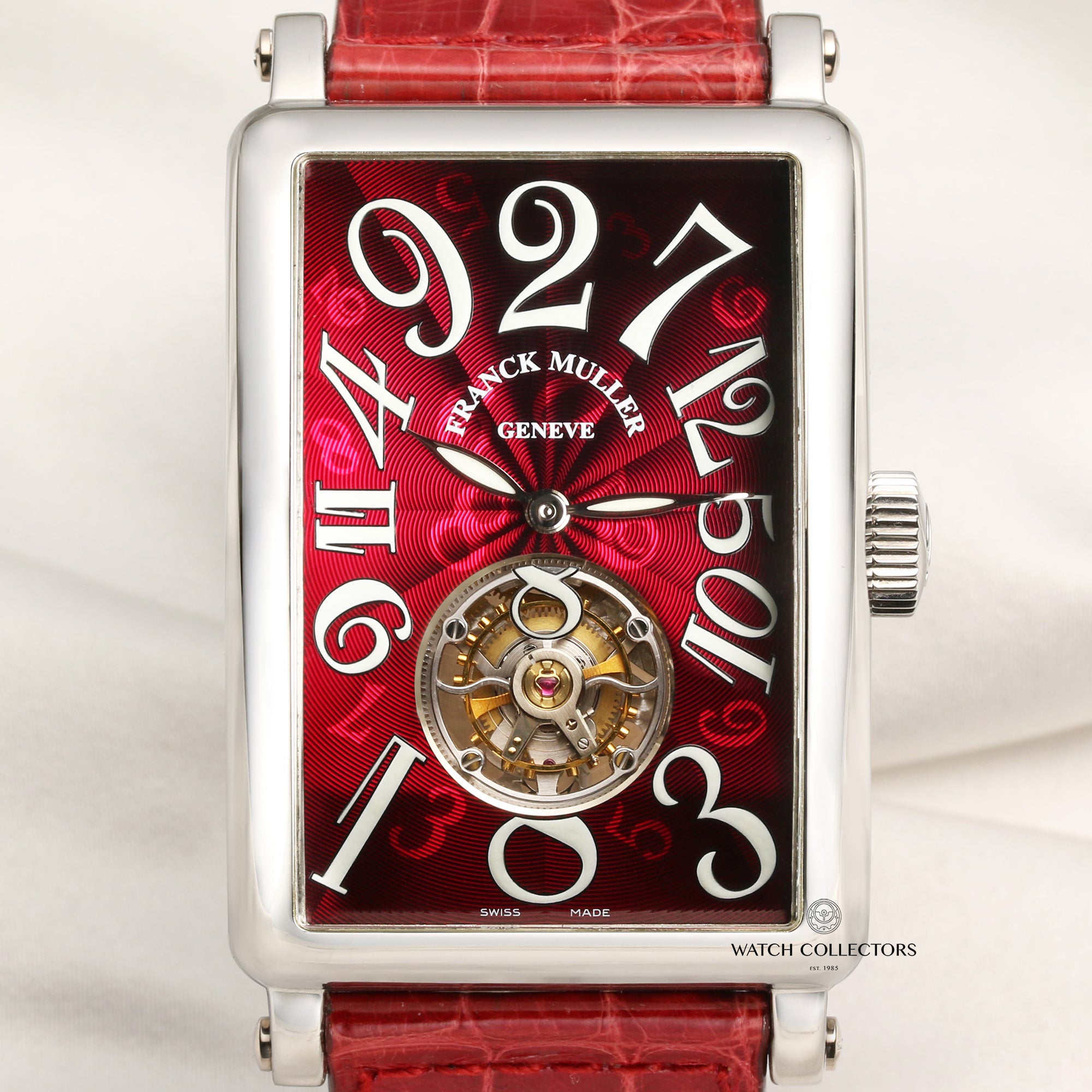 Franck Muller Crazy Hour Long Island 1300 Tourbillon Platinum Second Hand Watch Collectors 2