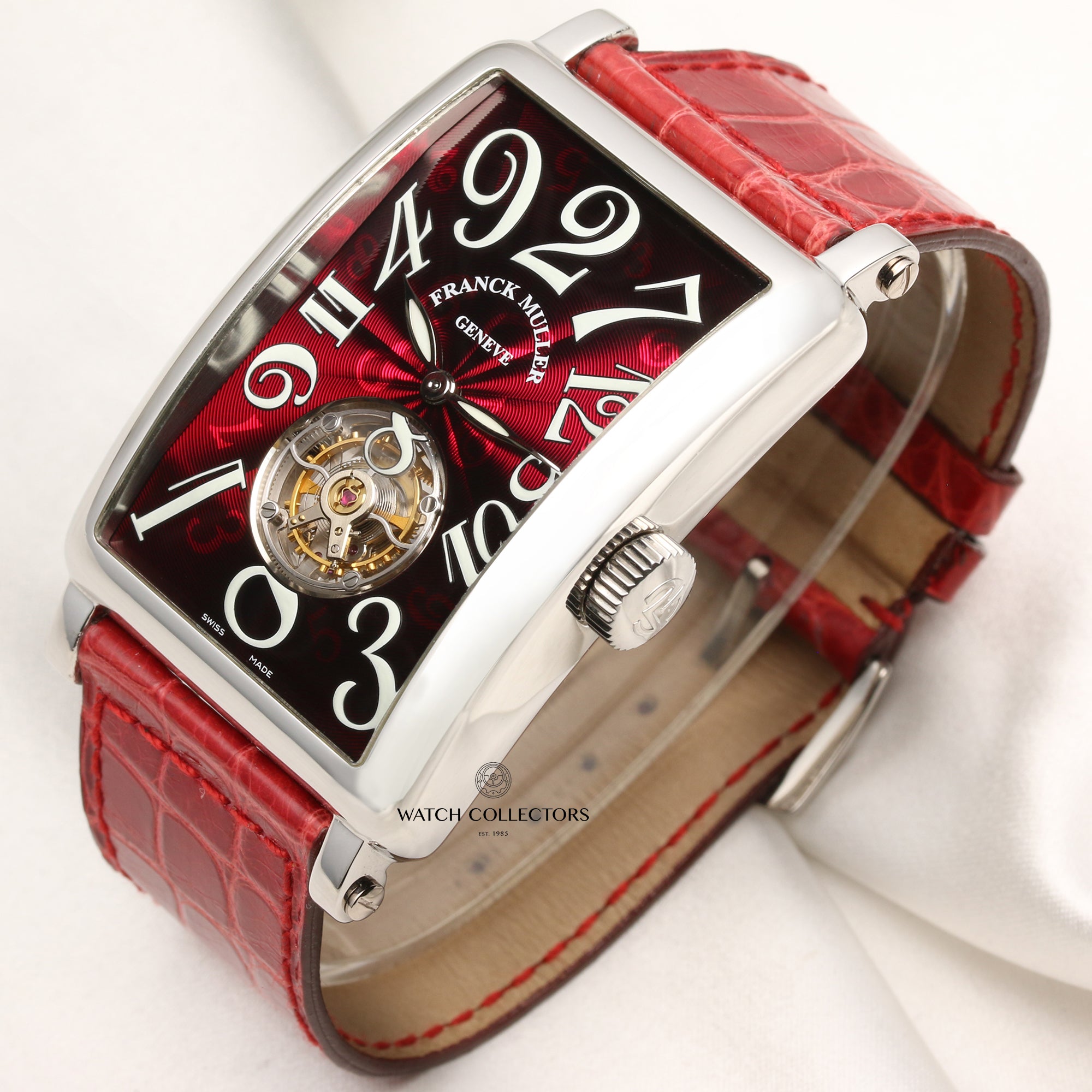 Franck Muller Crazy Hour Long Island 1300 Tourbillon Platinum Second Hand Watch Collectors 3