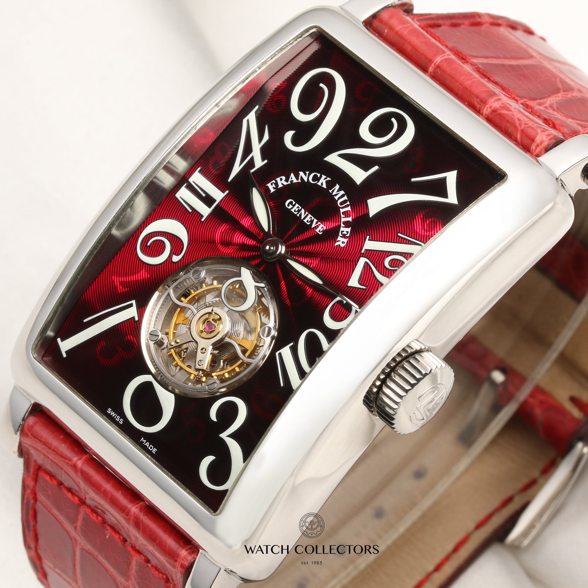 Franck Muller Crazy Hour Long Island 1300 Tourbillon Platinum Second Hand Watch Collectors 4