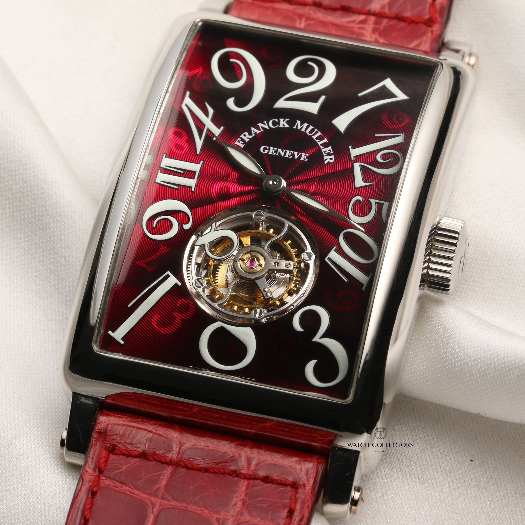 Franck Muller Crazy Hour Long Island 1300 Tourbillon Platinum Second Hand Watch Collectors 5