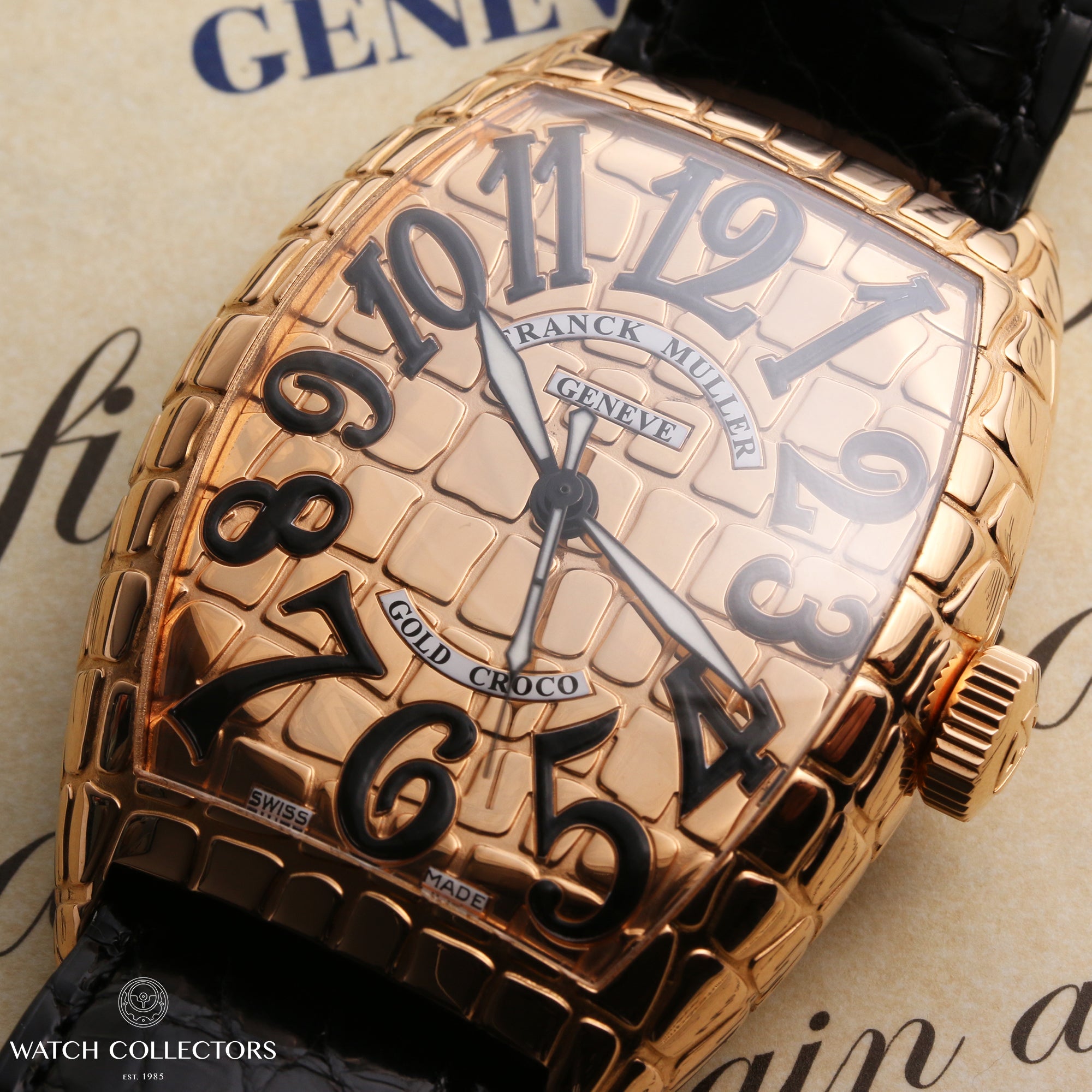 Franck-Muller-Gold-Croco-18K-Rose-Gold-Second-Hand-Watch-Collectors-5