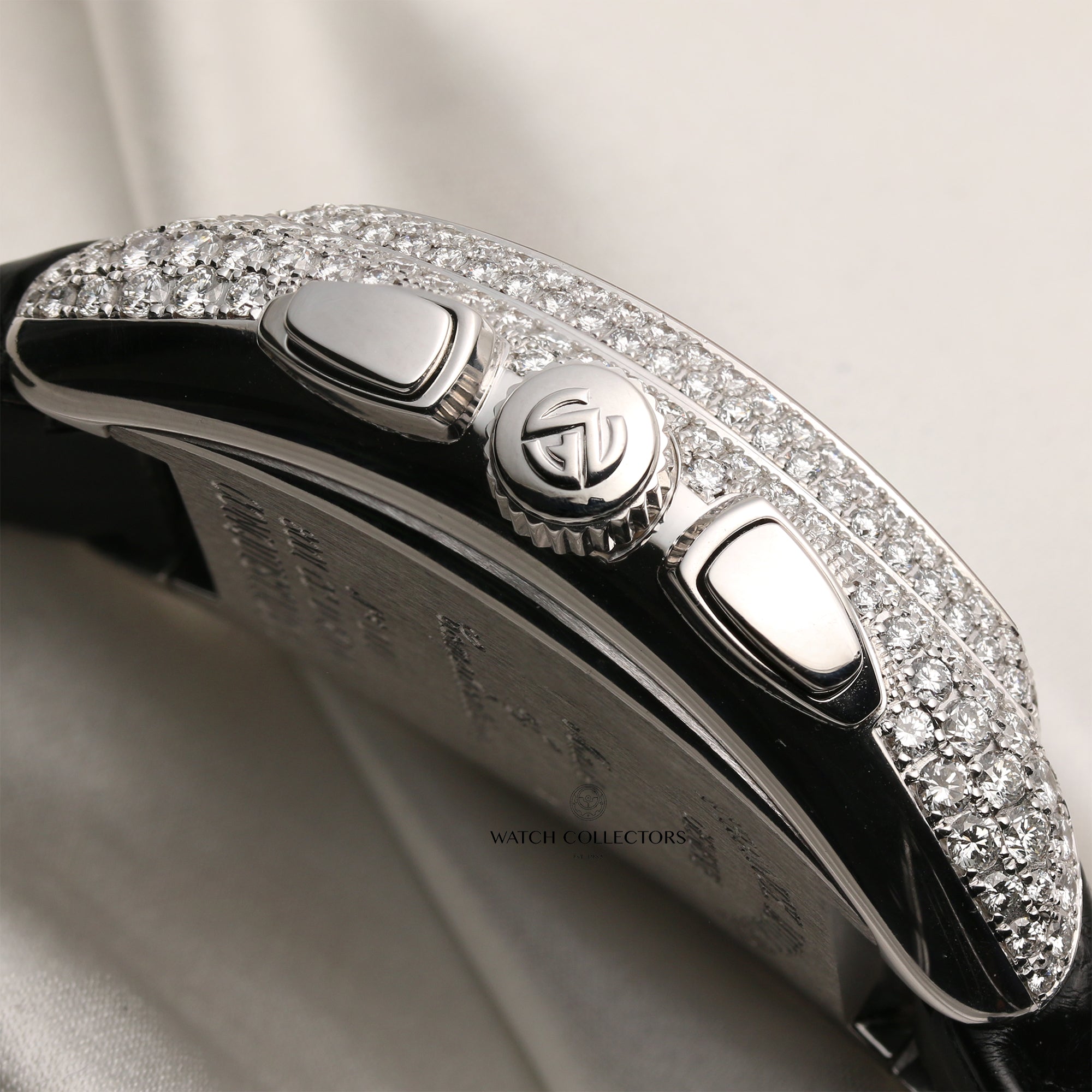 Franck Muller King Conquistador 8001 CC D 18K White Gold Diamond Second Hand Watch Collectors 6