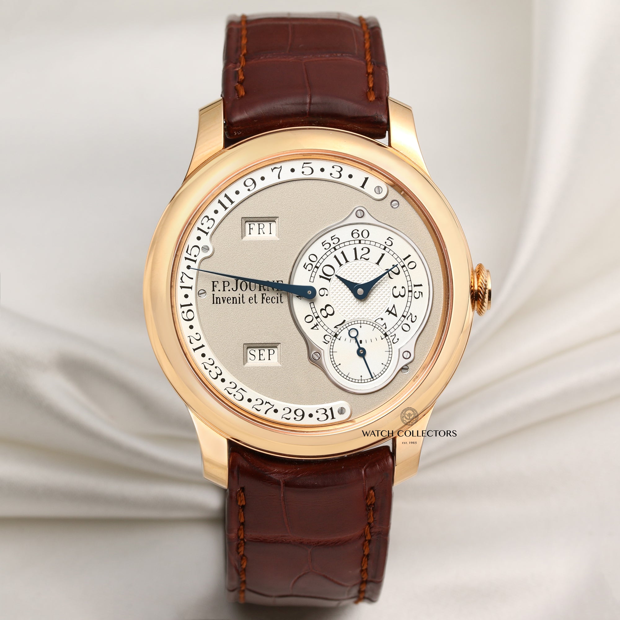 Full Set F.P.Journe Octa Calendier 18K Rose Gold Second Hand Watch Collectors 1