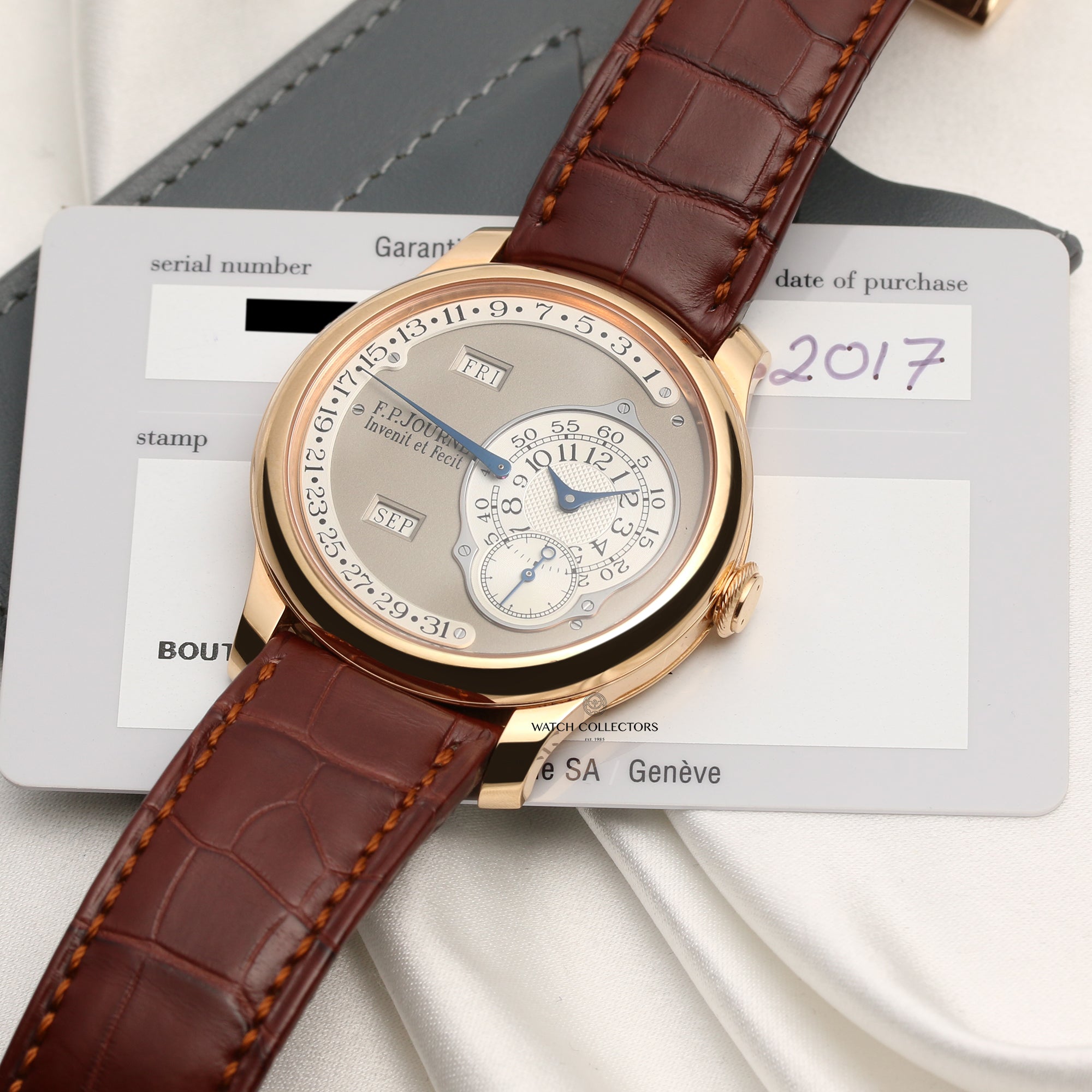 Full Set F.P.Journe Octa Calendier 18K Rose Gold Second Hand Watch Collectors 10
