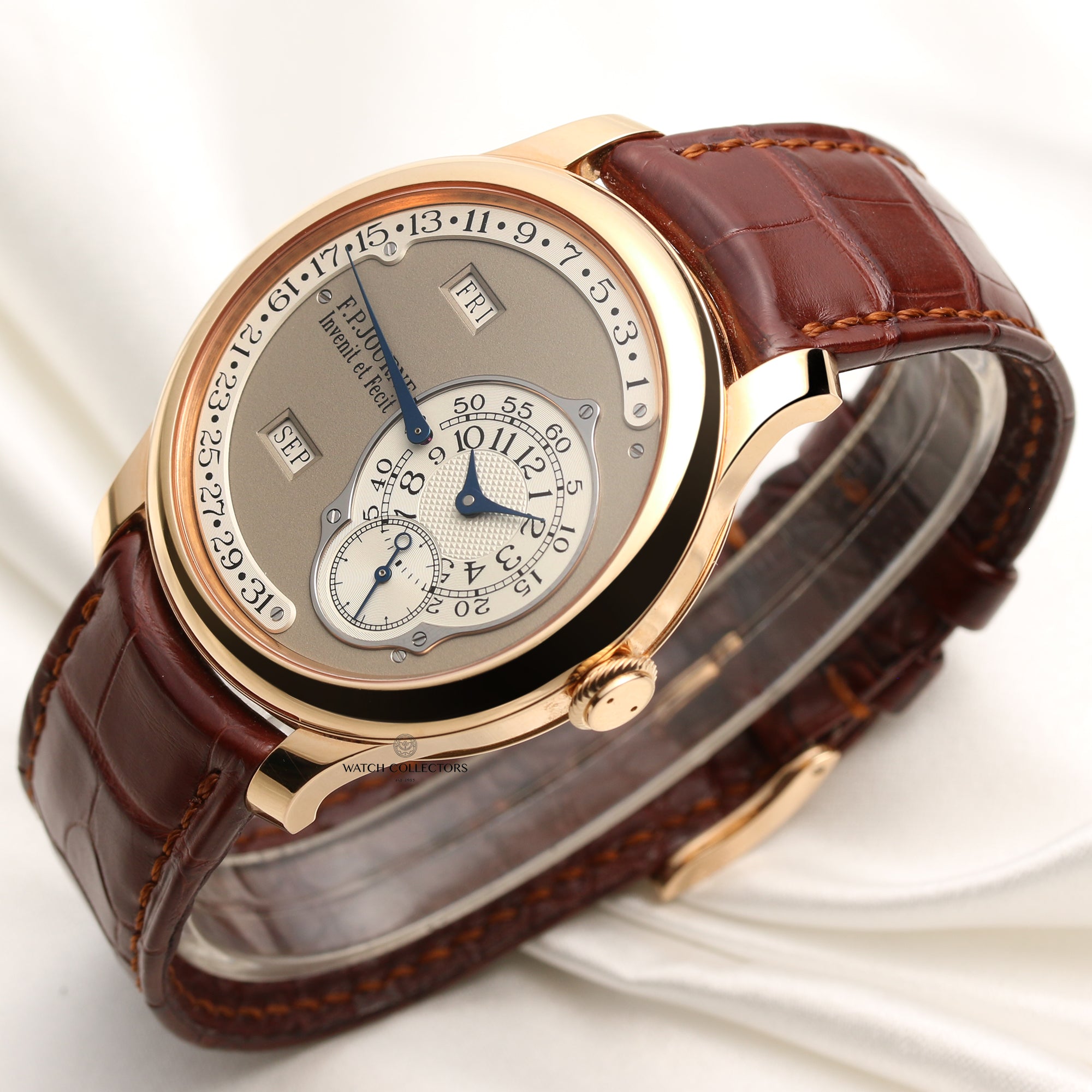 Full Set F.P.Journe Octa Calendier 18K Rose Gold Second Hand Watch Collectors 3