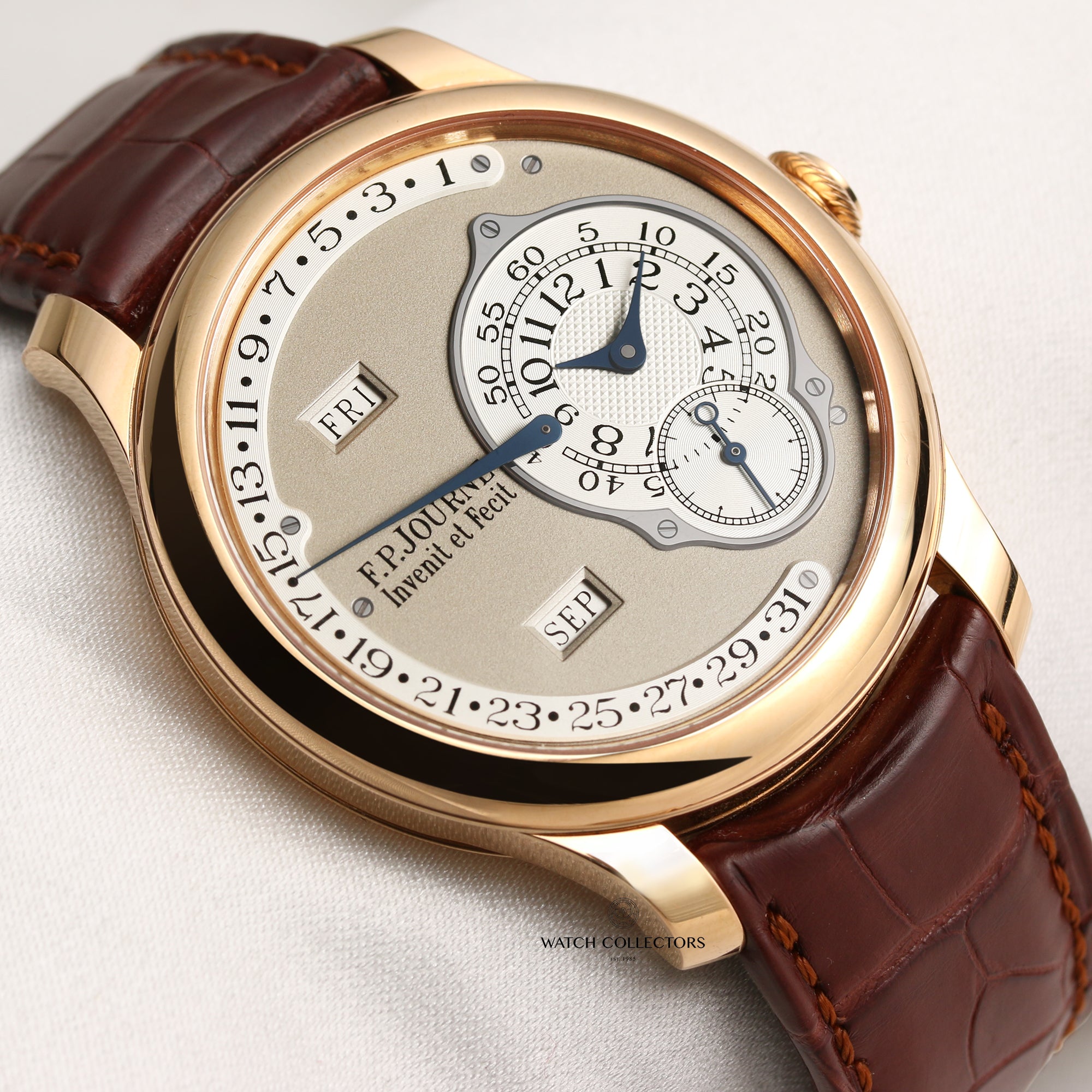 Full Set F.P.Journe Octa Calendier 18K Rose Gold Second Hand Watch Collectors 5