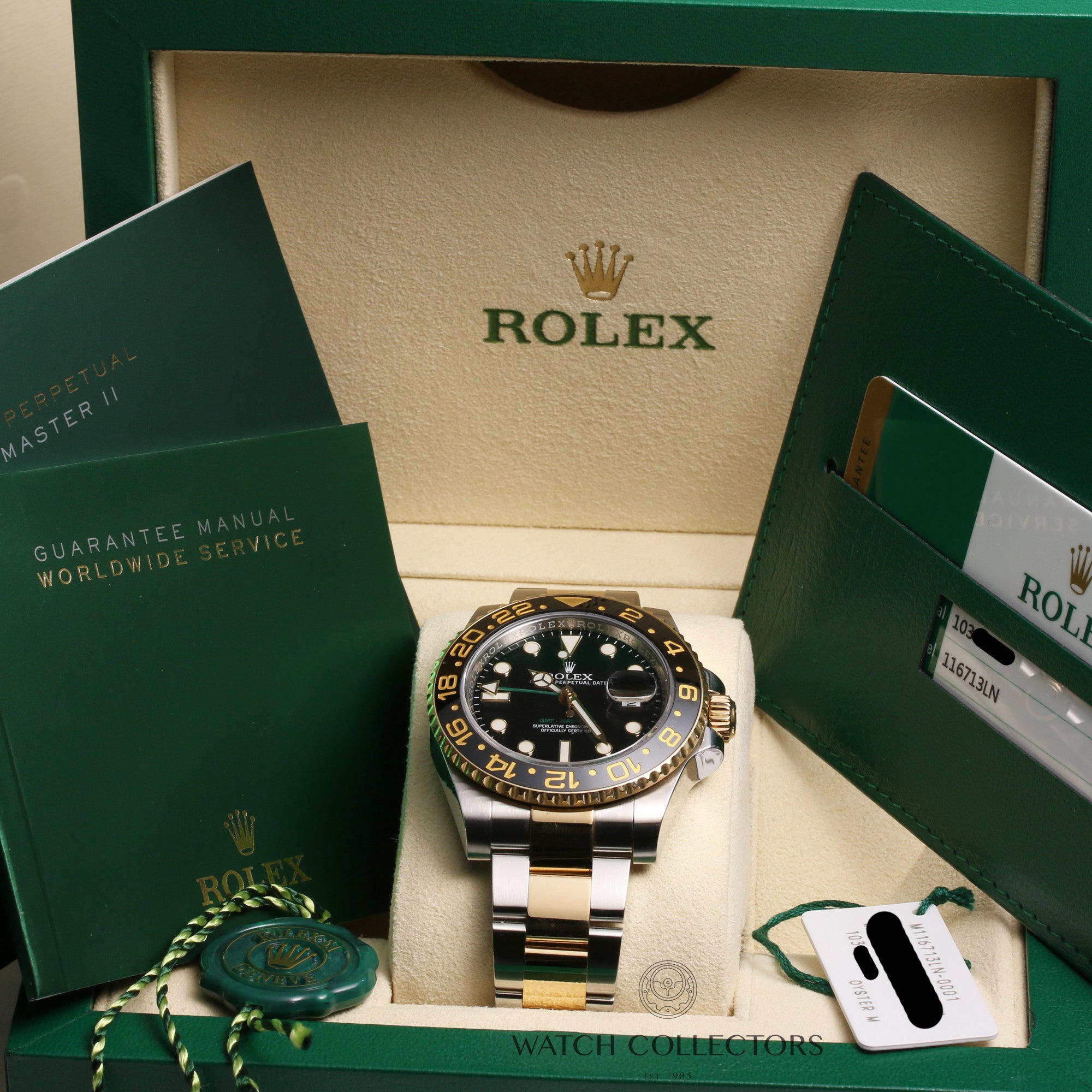 Full-Set-GMT-Master-II-116713LN-Steel-Gold-Ceramic-Second-Hand-Watch-Collectors-7