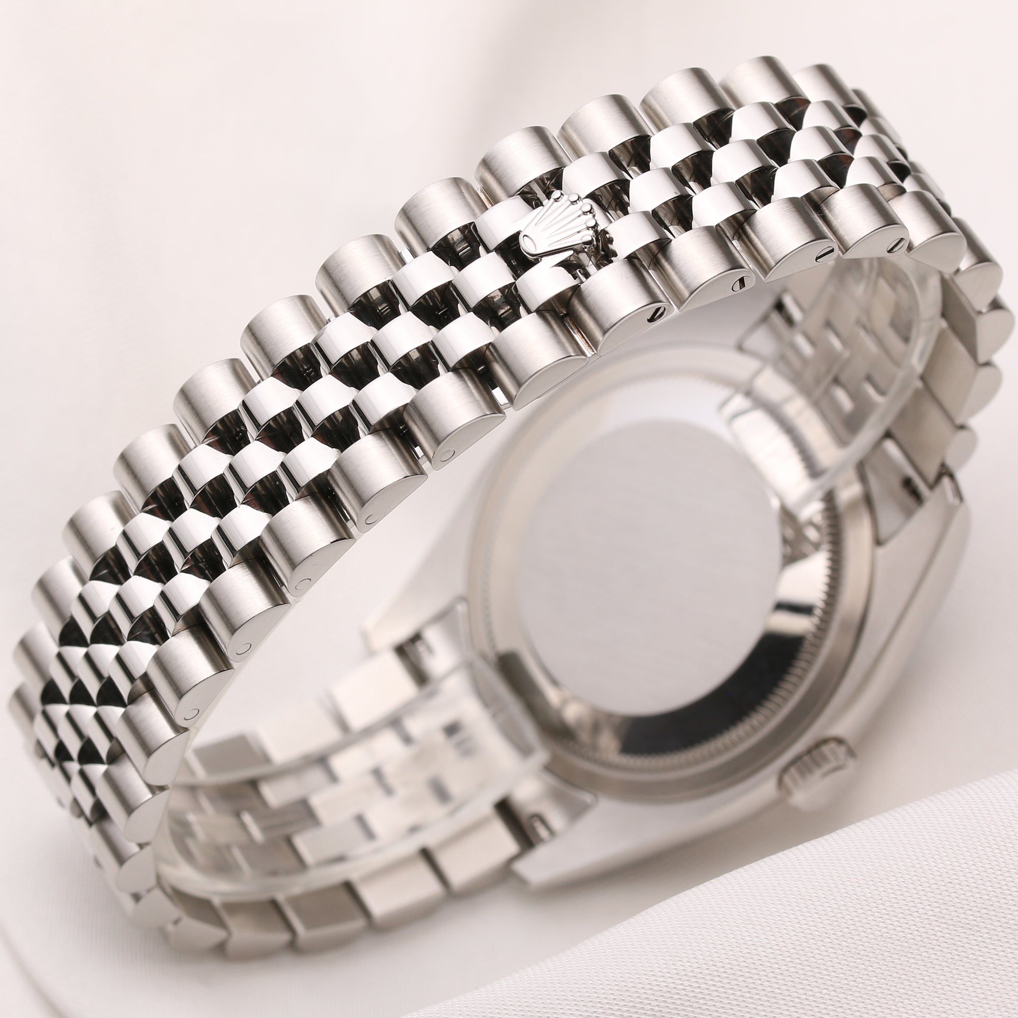 Full Set Rolex DateJust 116234 Stainless Steel 18K White Gold Bezel Second Hand Watch Collectors 5