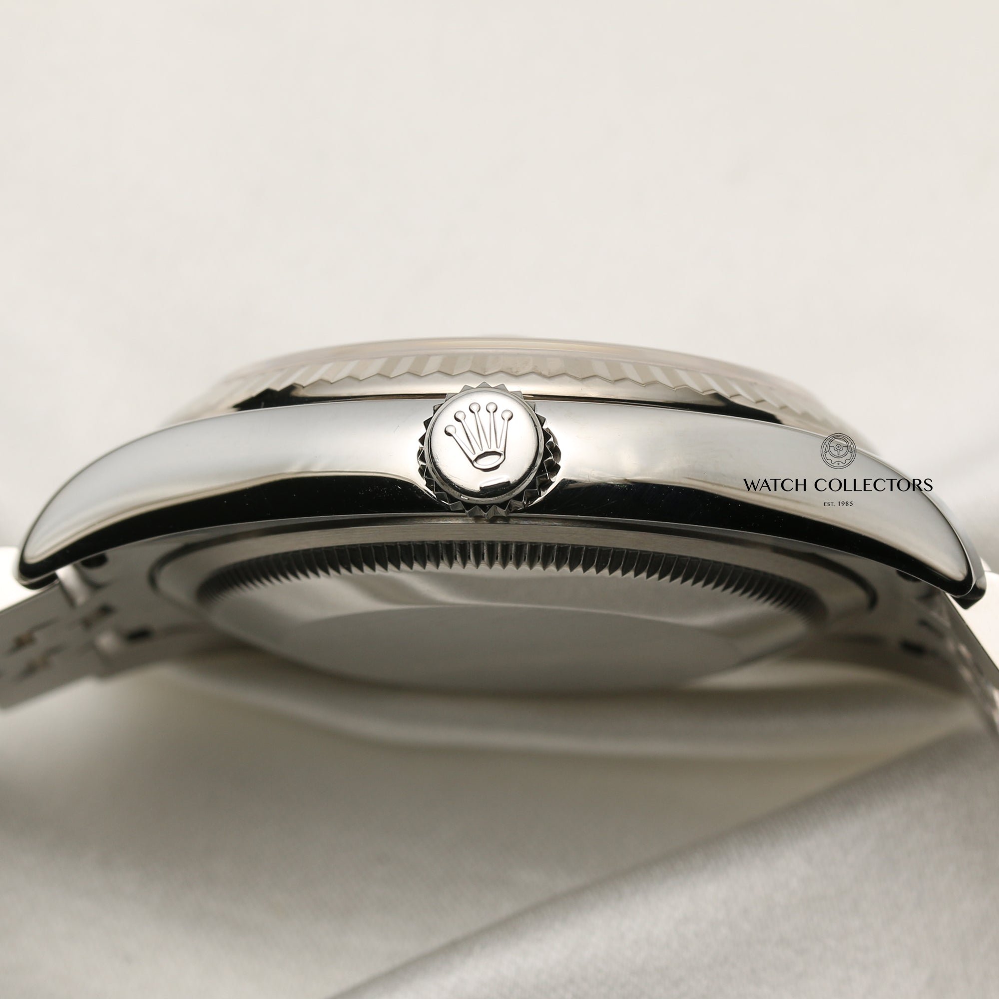 Full Set Rolex DateJust 116234 Stainless Steel 18K White Gold Bezel Second Hand Watch Collectors 6