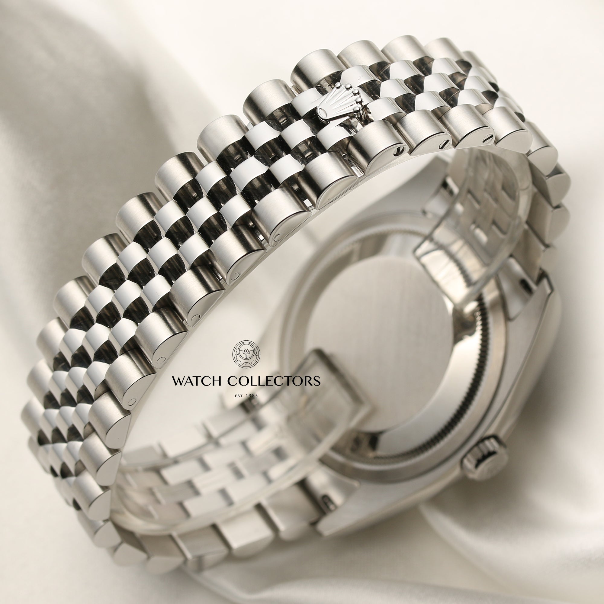 Full Set Rolex DateJust 116234 Stainless Steel 18K White Gold Bezel Second Hand Watch Collectors 7