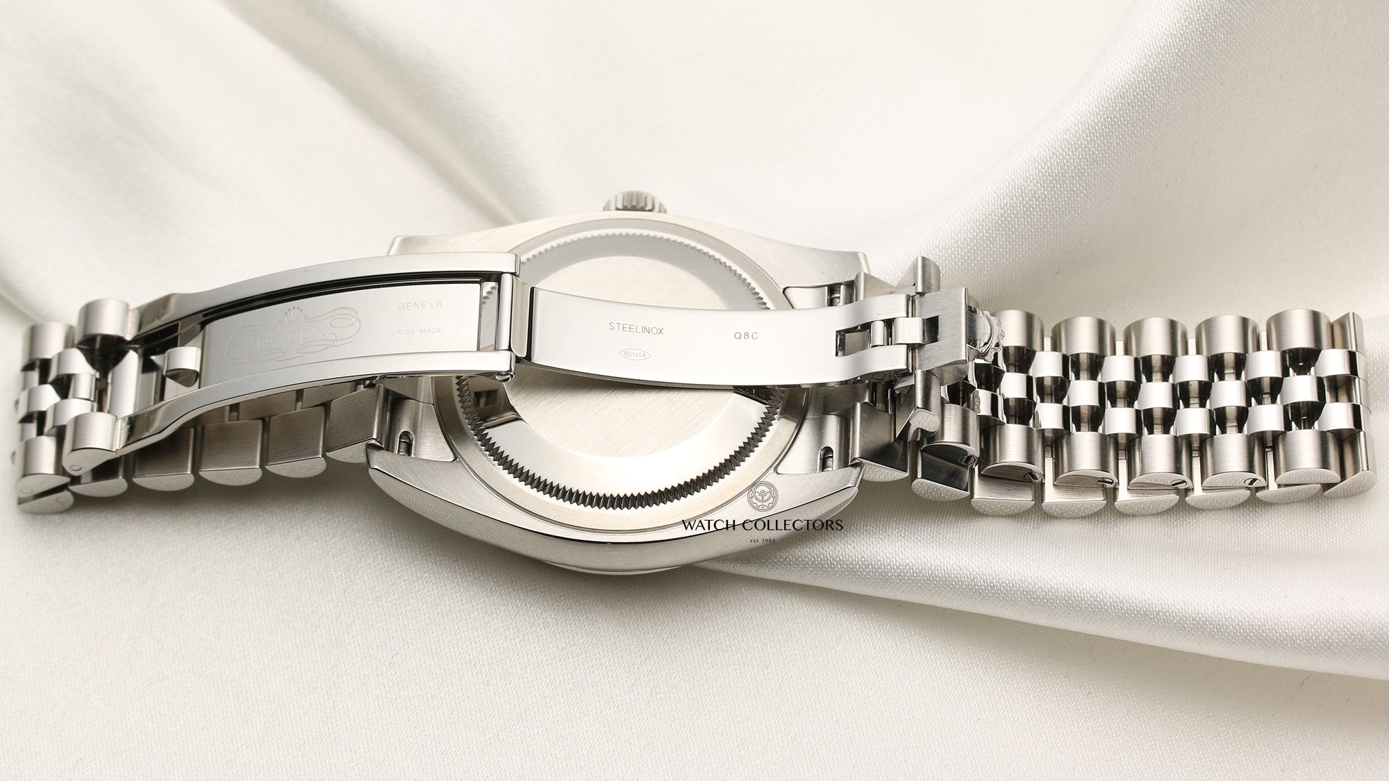 Full Set Rolex DateJust 116234 Stainless Steel 18K White Gold Bezel Second Hand Watch Collectors 8