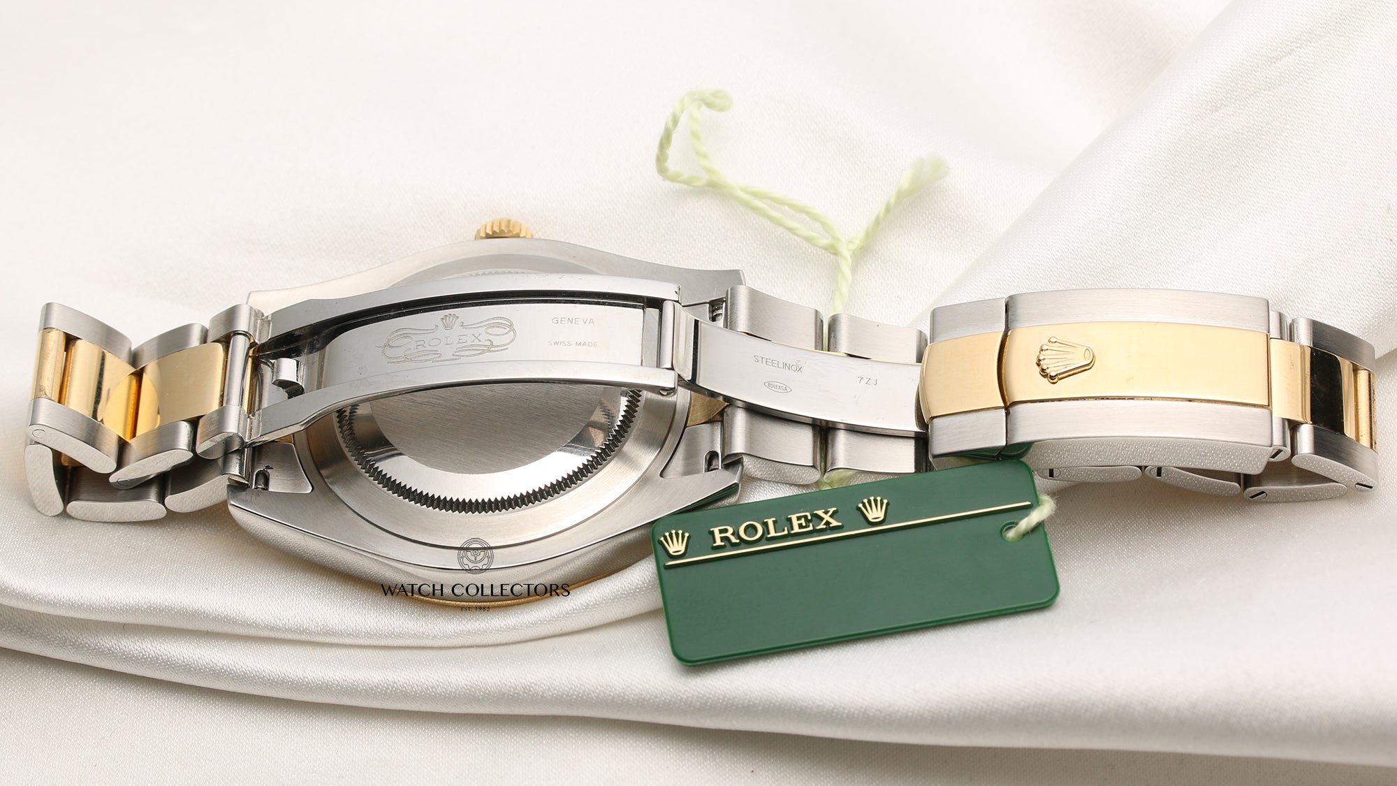 Full Set Rolex DateJust II 116333 Steel & Gold Diamond Dial Second Hand Watch Collectors 9