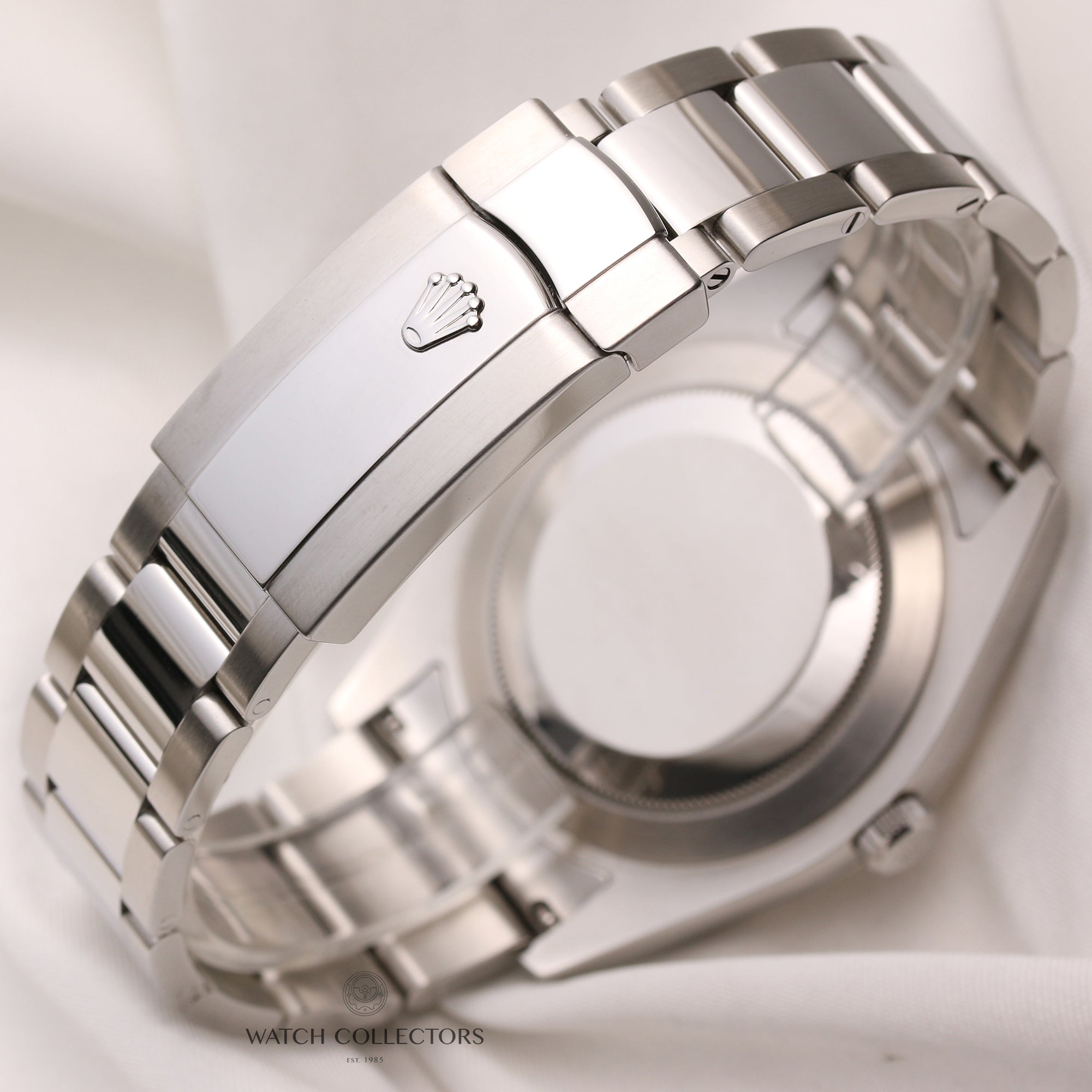 Full-Set-Rolex-DateJust-II-116334-Stainless-Steel-18K-White-Gold-Bezel-Second-Hand-Watch-Collectors-5