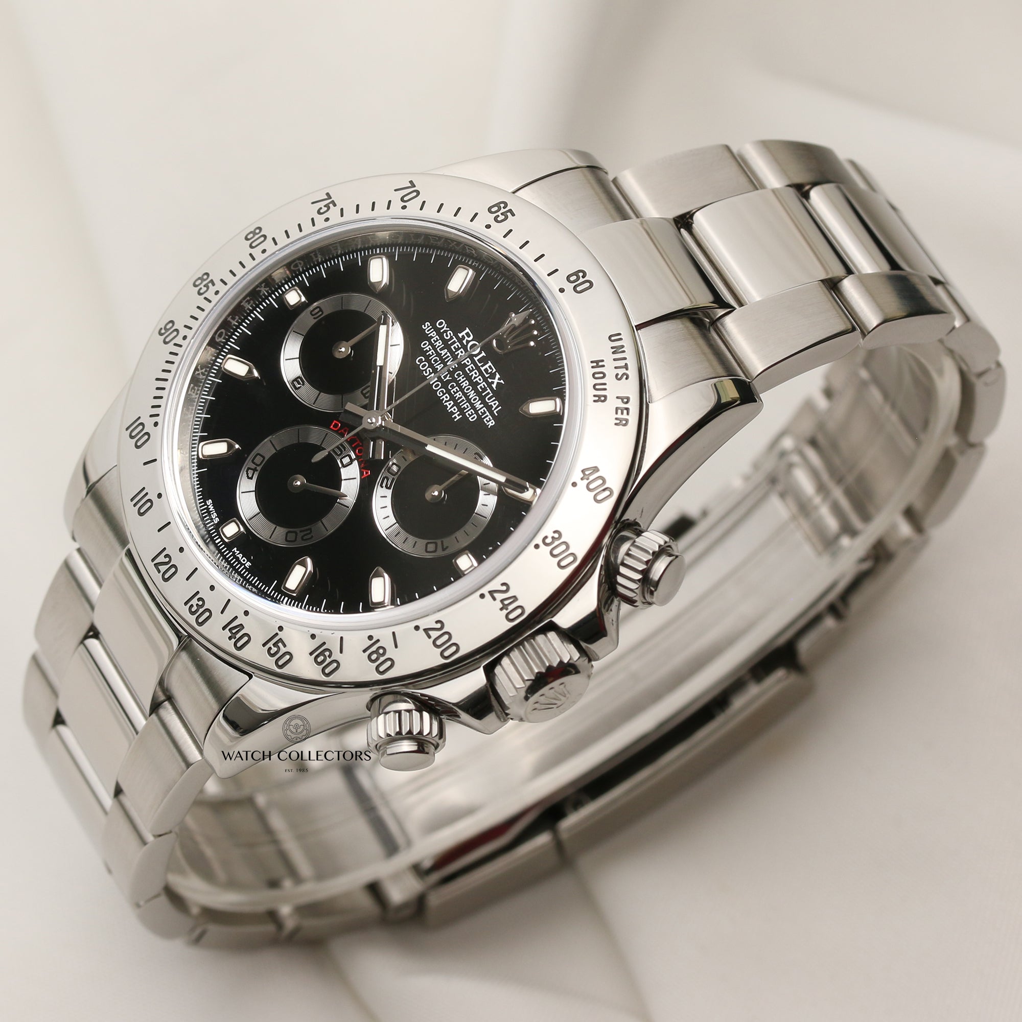 Full Set Rolex Daytona 116520 Stainless Steel Black Dial Second Hand Watch Collectors 3